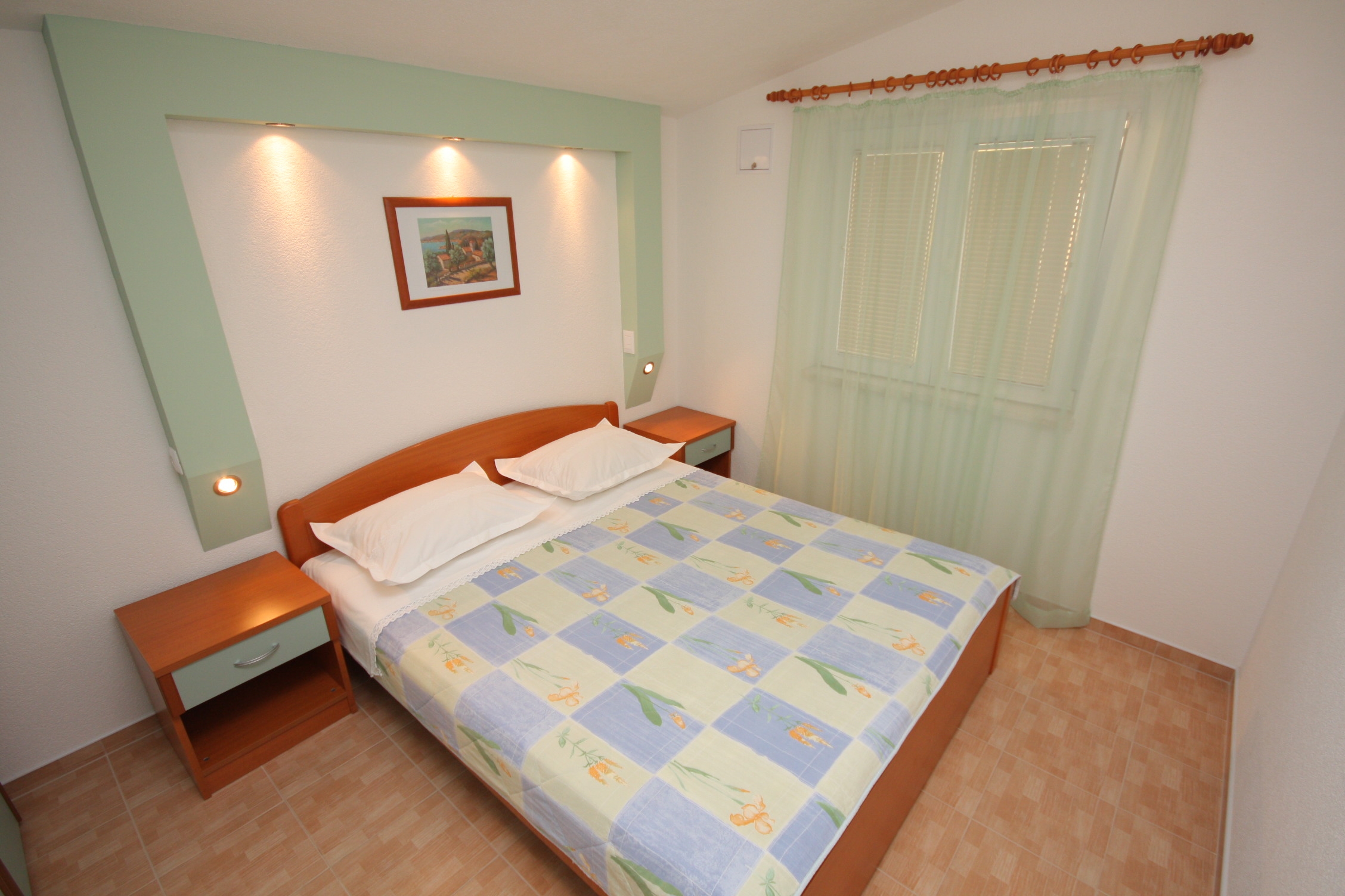 One bedroom apartment with terrace and sea view Baška Voda, Makarska  A-c