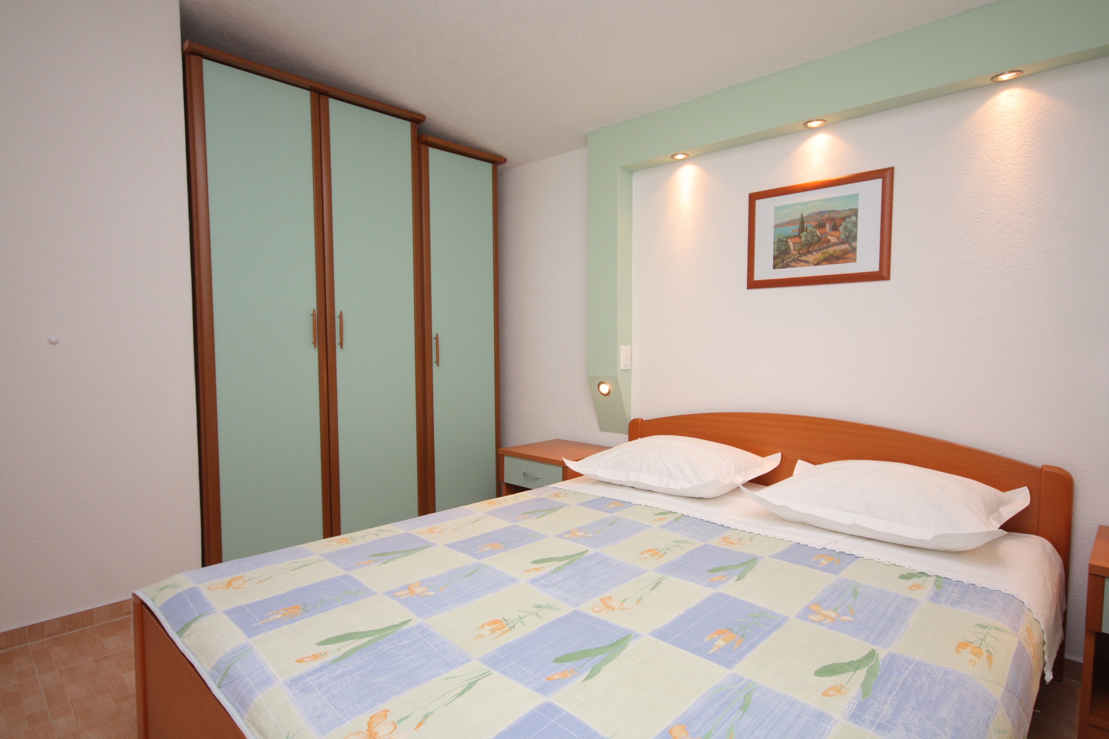 One bedroom apartment with terrace and sea view Baška Voda, Makarska  A-c
