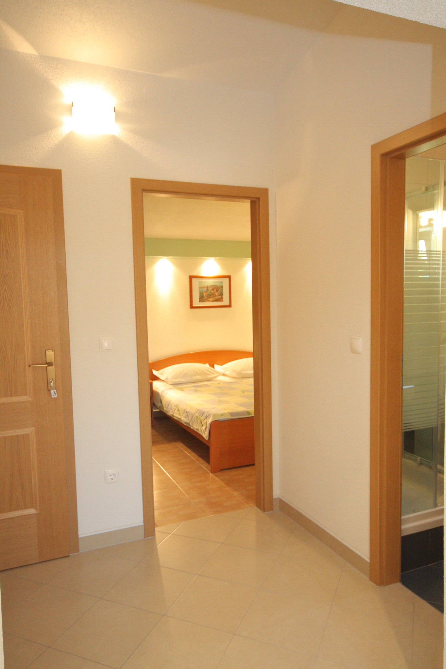 One bedroom apartment with terrace and sea view Baška Voda, Makarska  A-c