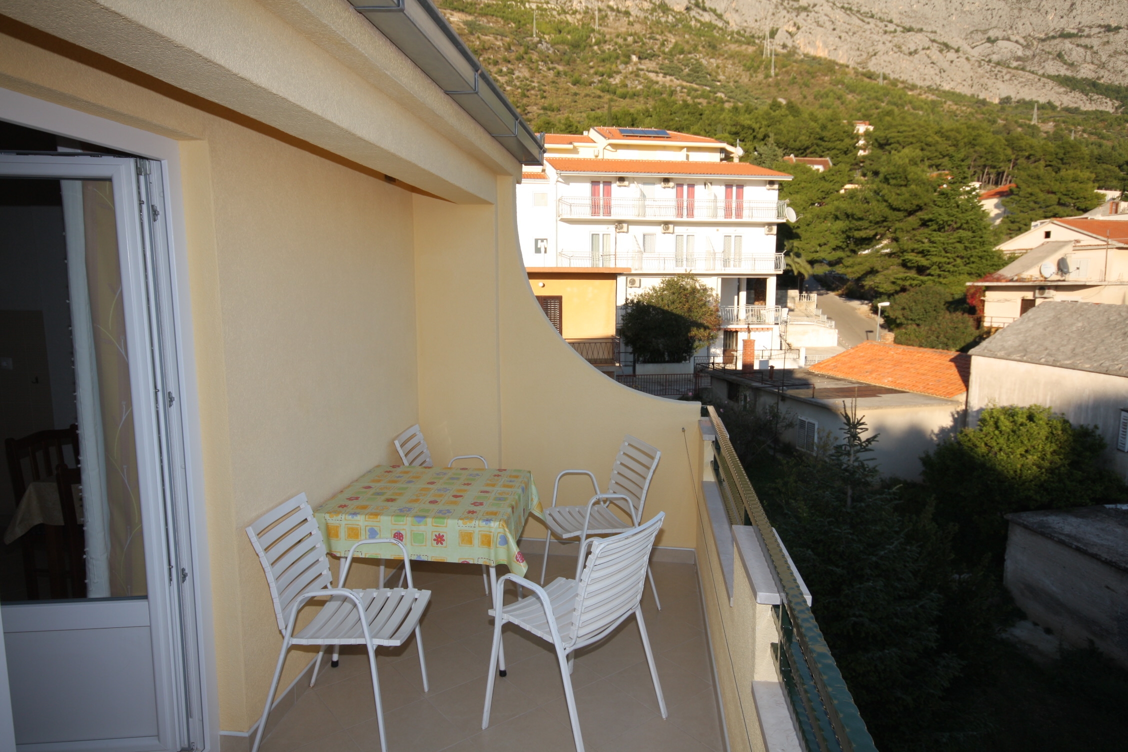 One bedroom apartment with terrace and sea view Baška Voda, Makarska  A-c