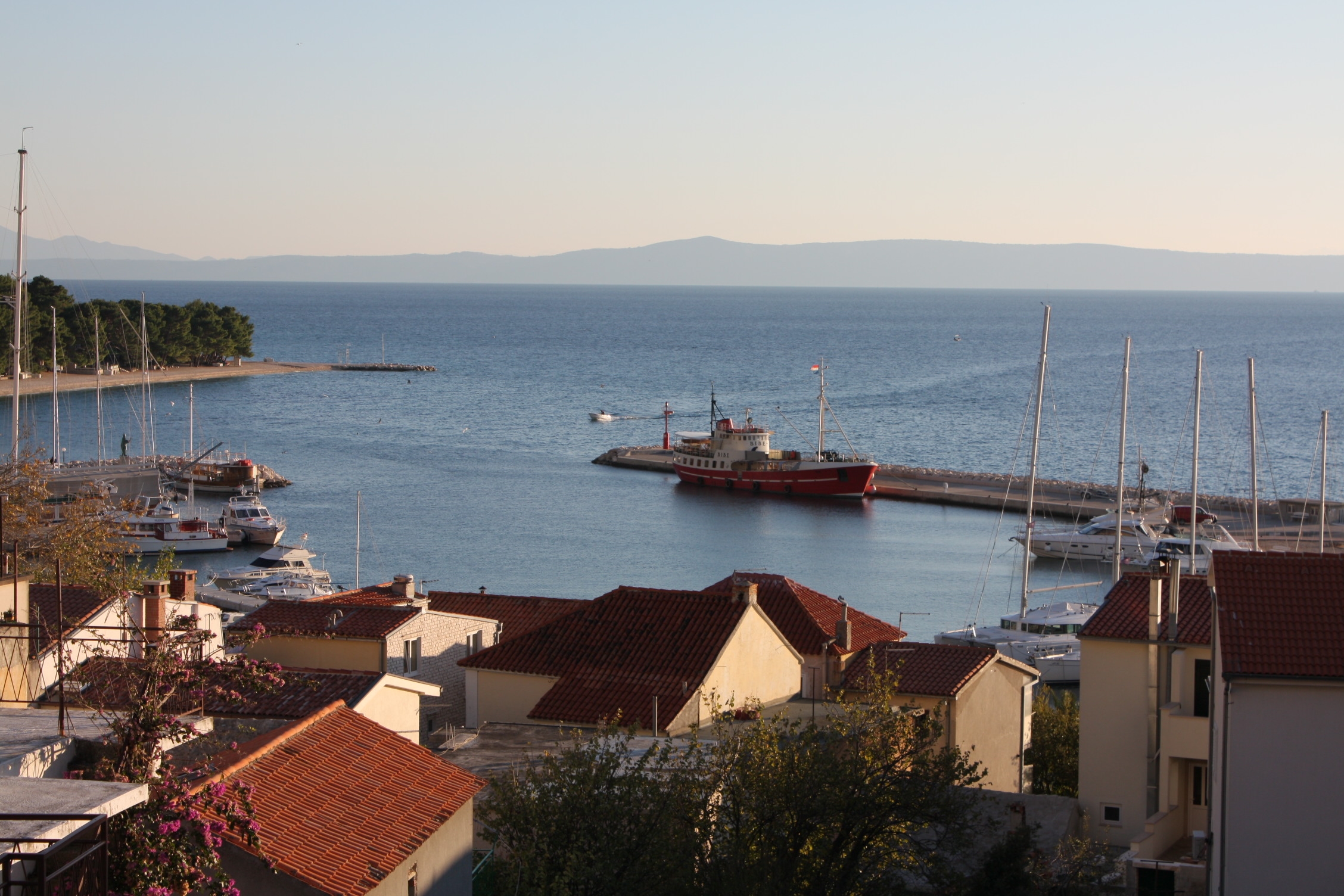 One bedroom apartment with terrace and sea view Baška Voda, Makarska  A-c