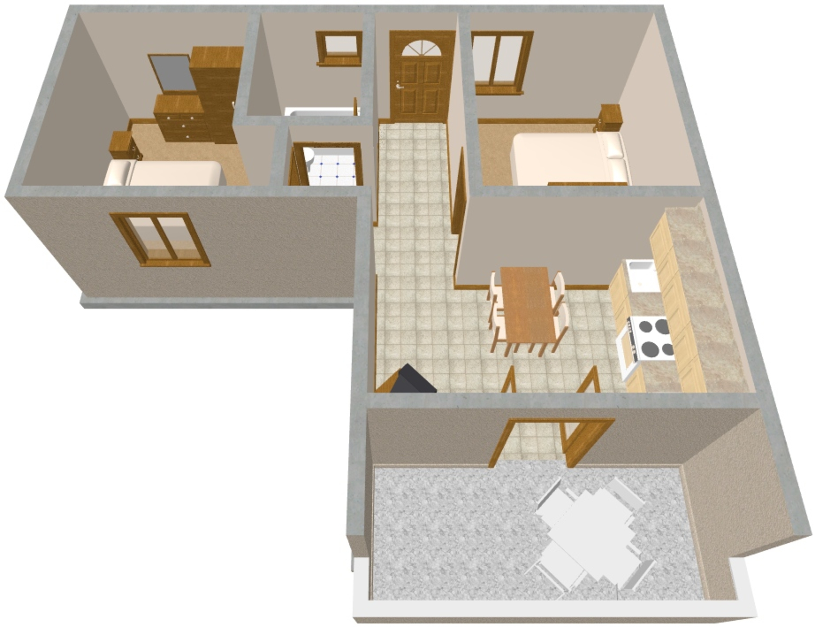 Two bedroom apartment near beach Orebić, Pelješac  A-a