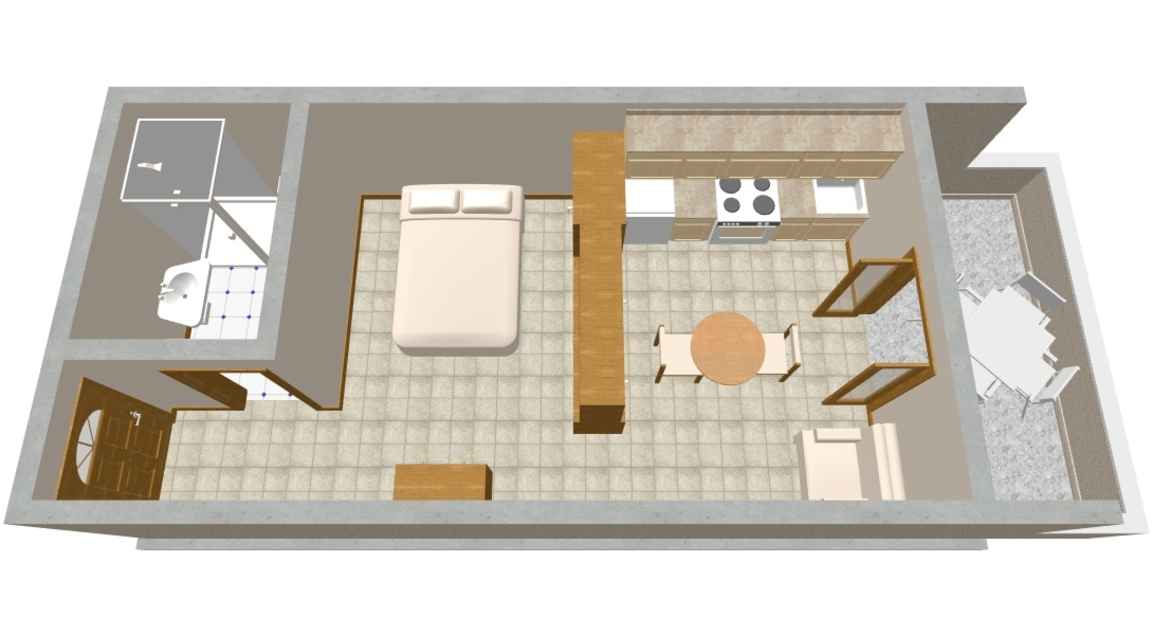 Studio apartman uz plažu Orebić, Pelješac  AS-a