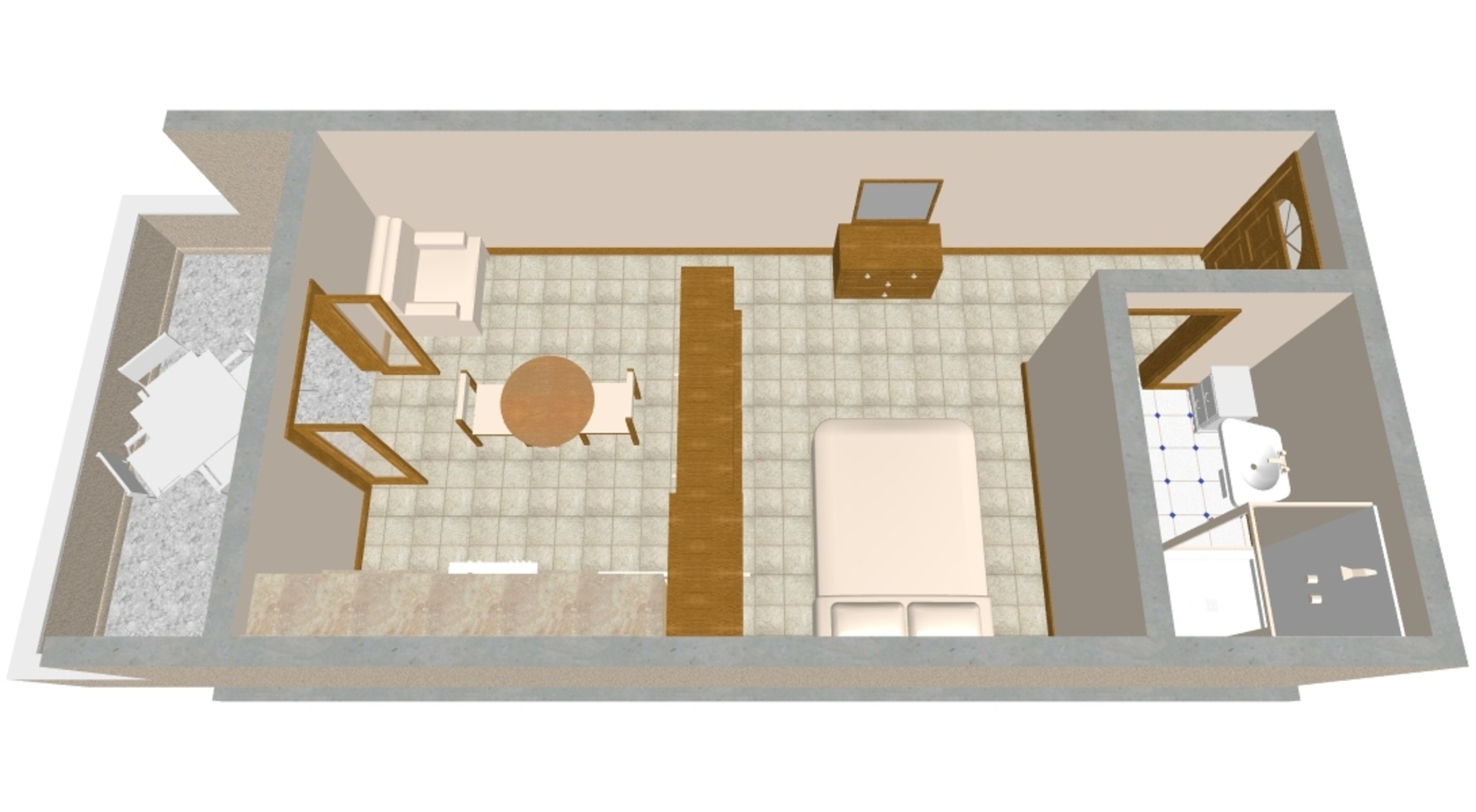 Studio apartman uz plažu Orebić, Pelješac  AS-a