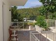 Shared terrace Podaca, Shared terrace in the apartment, with a sea view and WiFi.