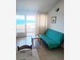 Obývací pokoj Podgora, Obývací pokoj v ubytování typu apartment, s klimatizací a WiFi.