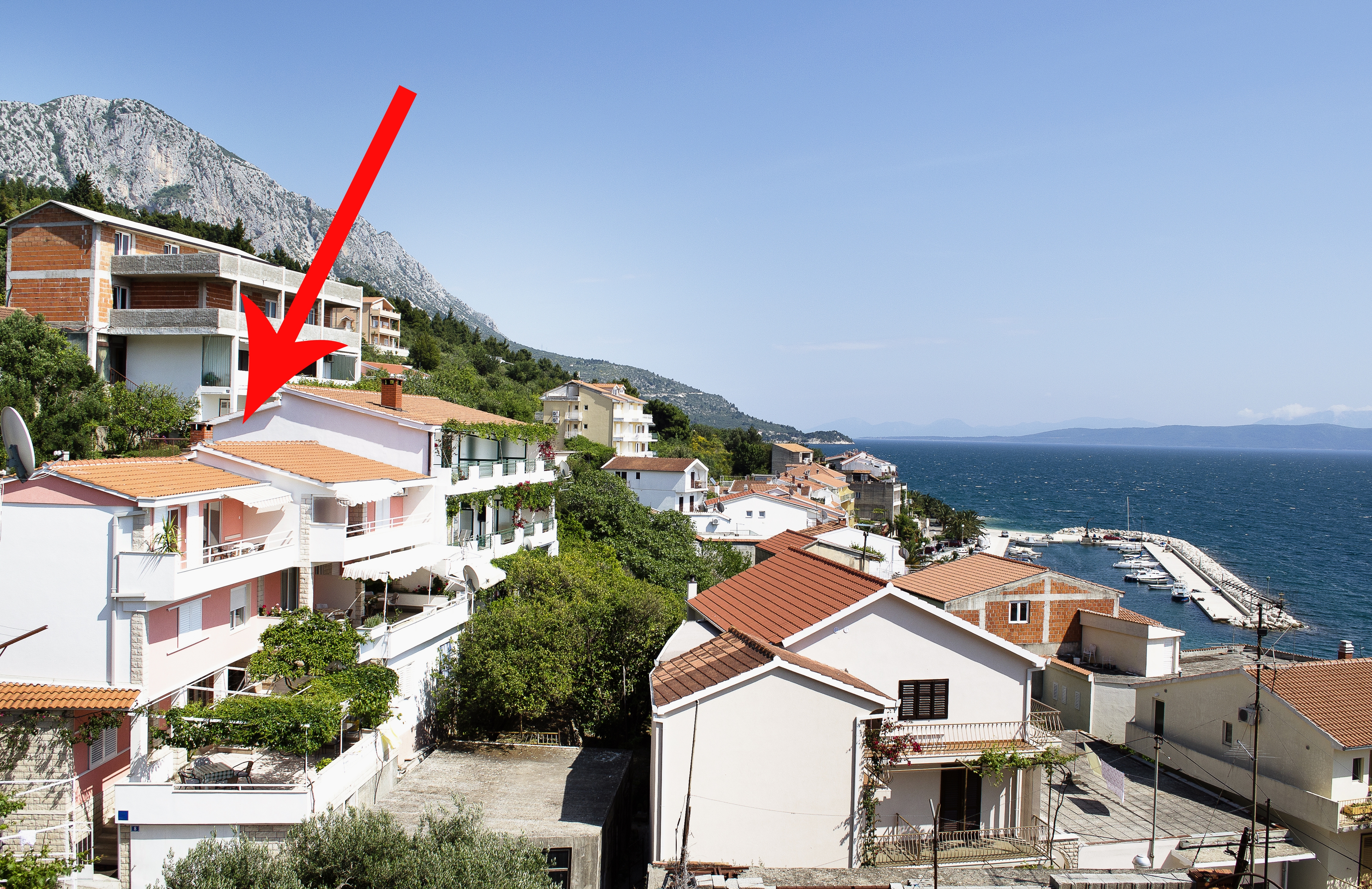 Ferienwohnung im Ort Podgora (Makarska), Kapazit&a Ferienwohnung in Kroatien