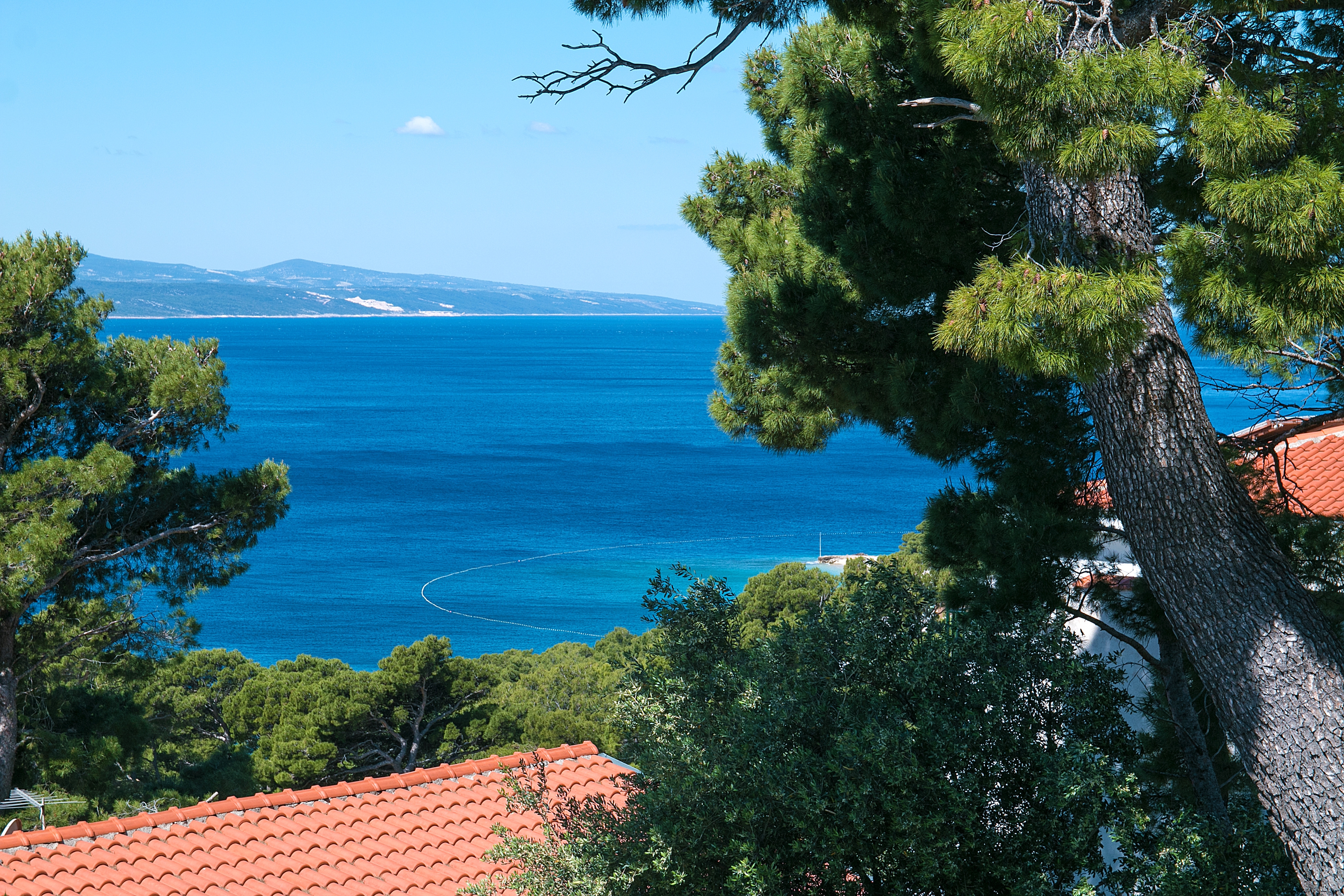 Three bedroom apartment with terrace and sea view Brela, Makarska (A-2717-b)