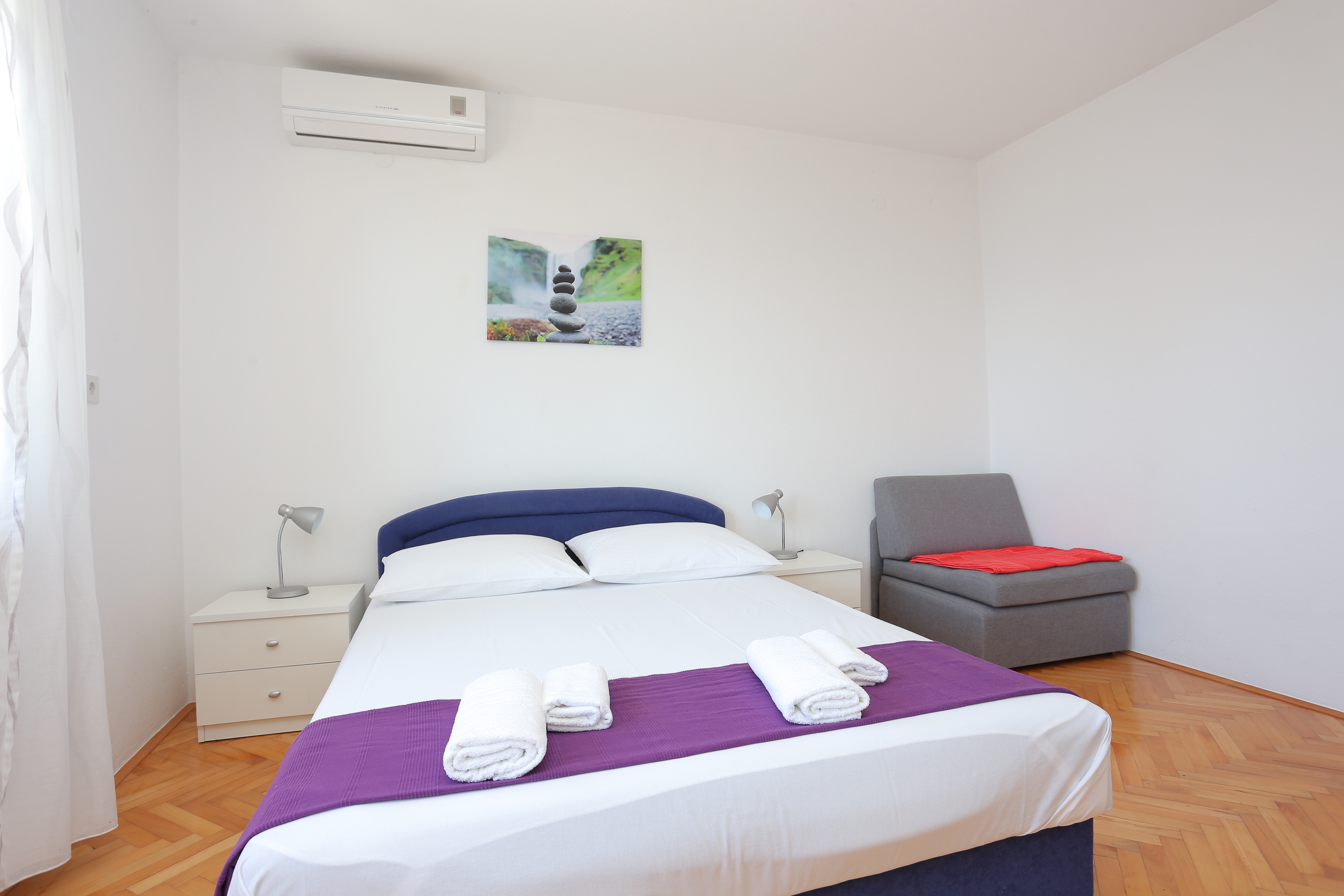 Three bedroom apartment with terrace and sea view Brela, Makarska  A-a