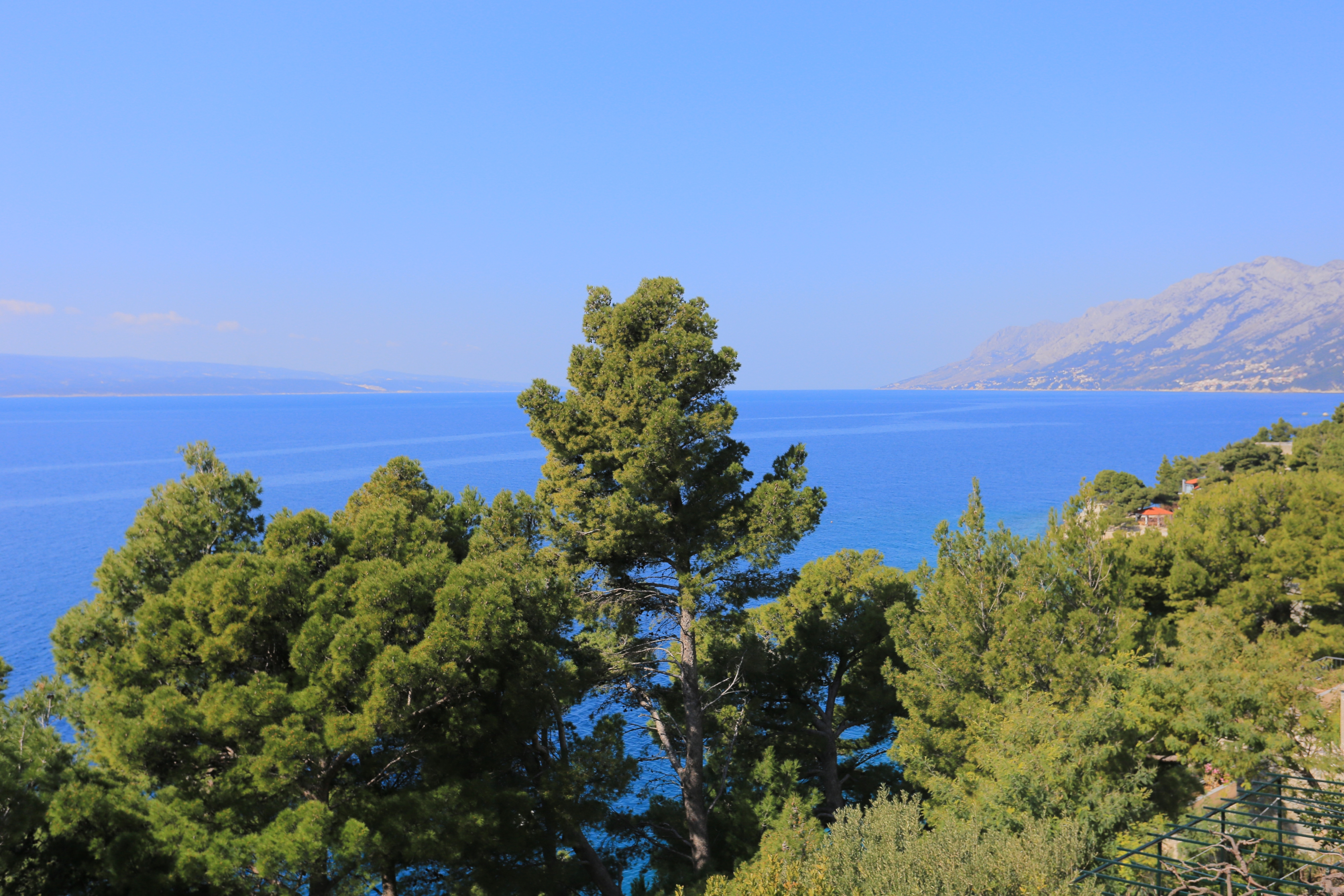 Studio flat with balcony and sea view Brela, Makarska  AS-b
