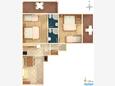 Tučepi, План в размещении типа apartment, Домашние животные допускаются и WiFi.