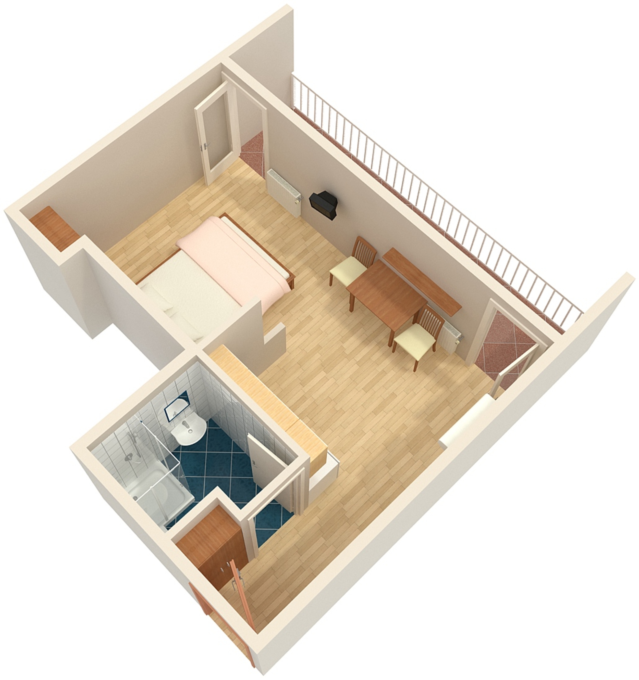 Studio flat with balcony Tučepi, Makarska  AS-a