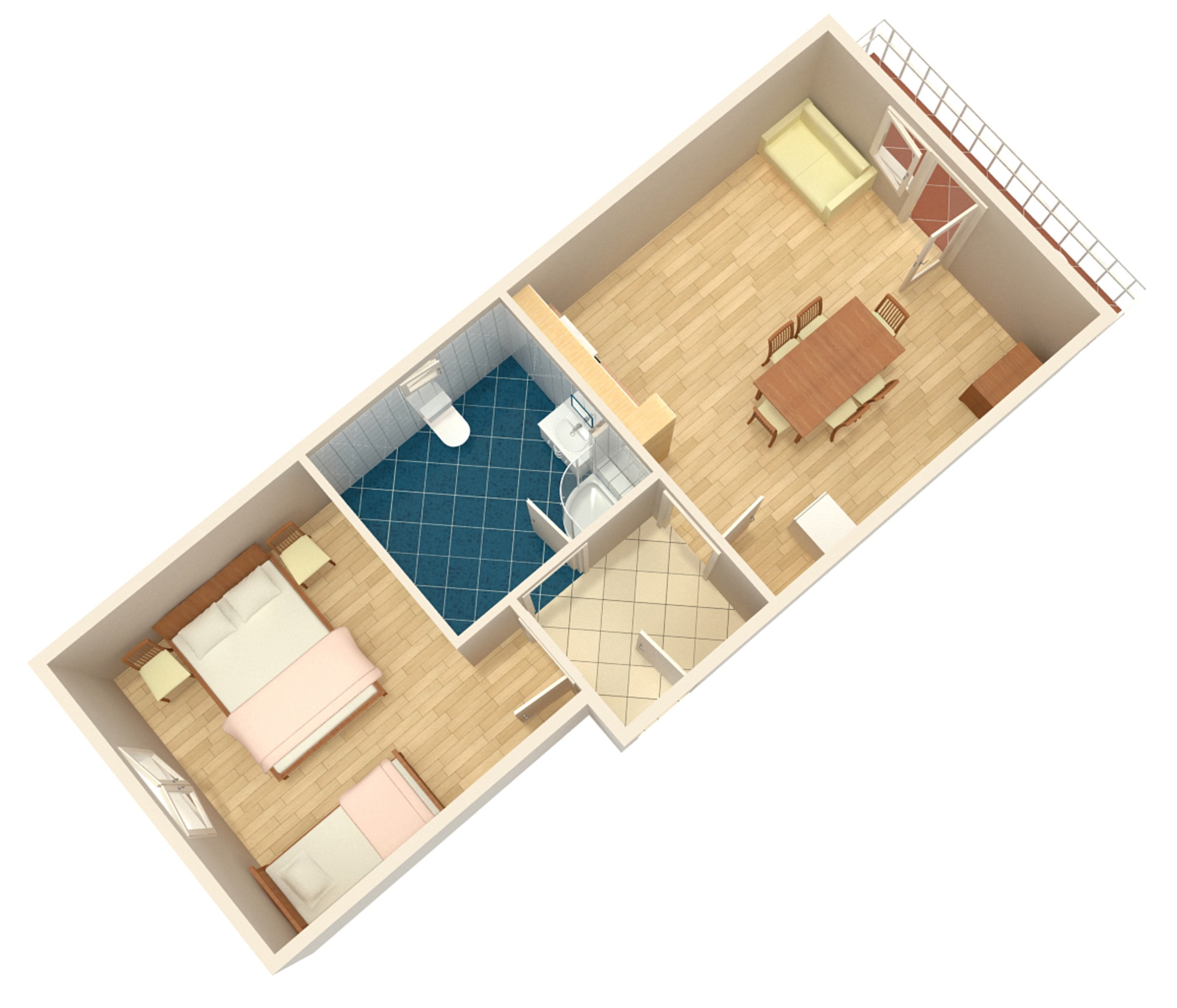 One bedroom apartment near beach Duće, Omiš (A-2731-c)