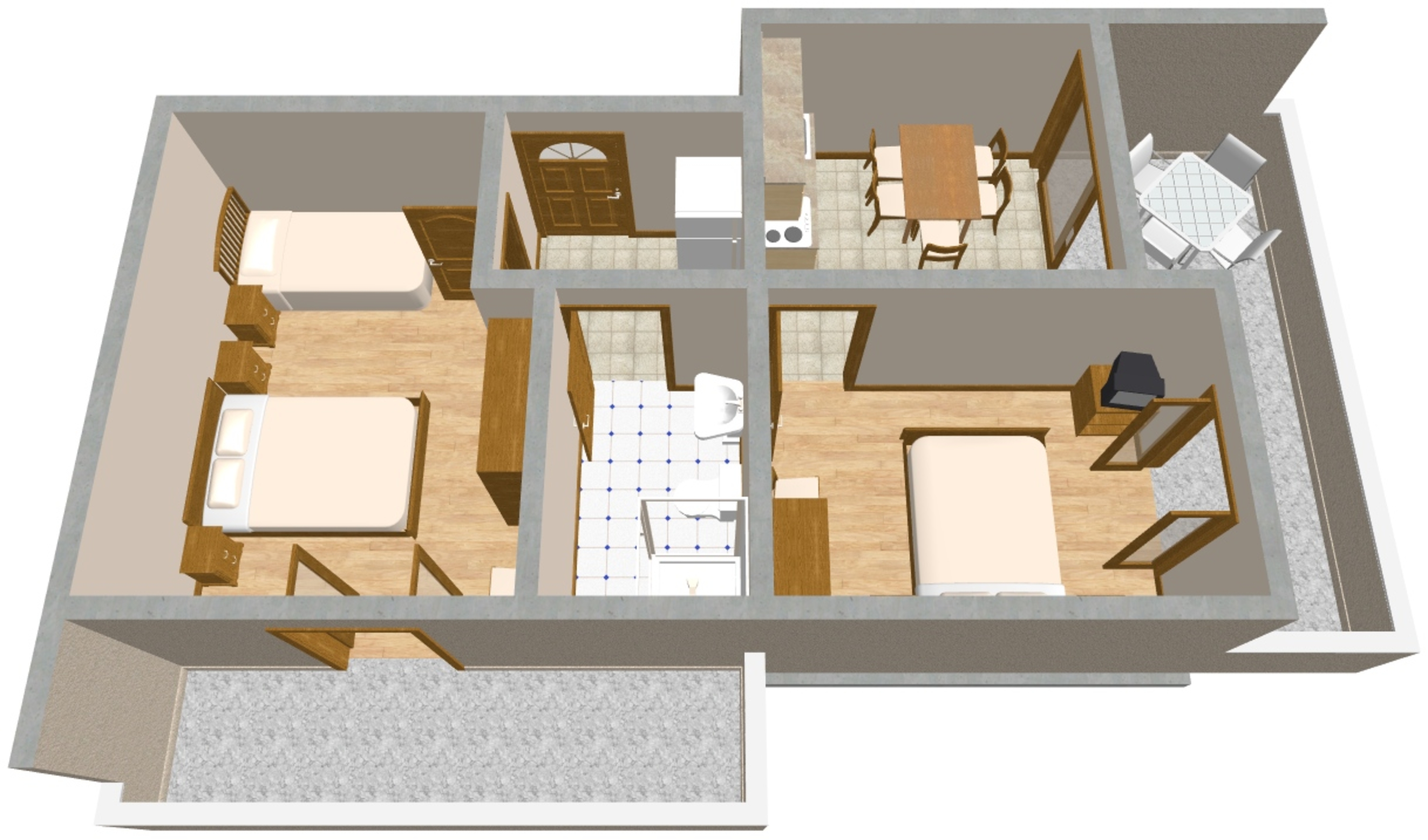 Two bedroom apartment near beach Mimice, Omiš  A-b