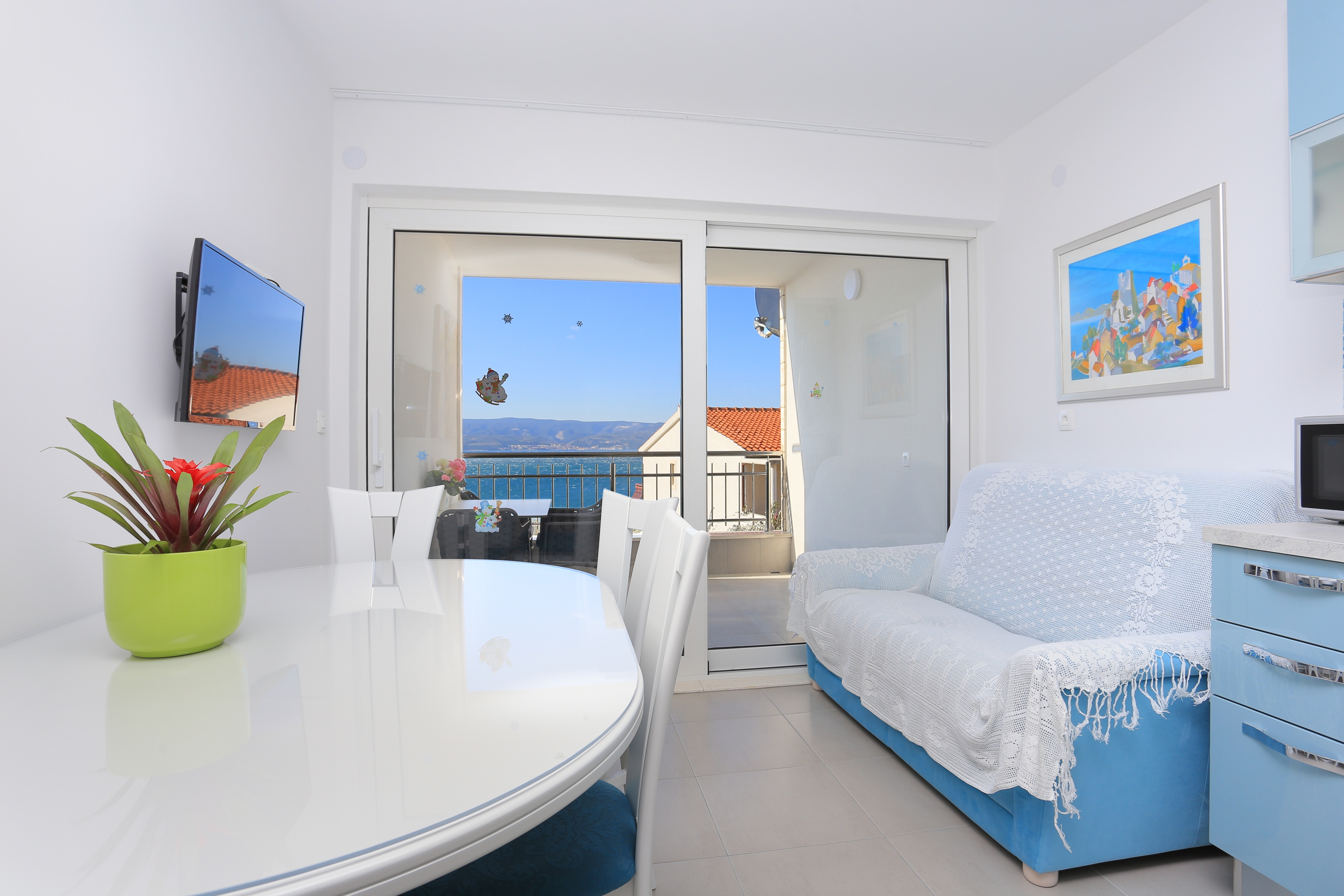 Two bedroom apartment with terrace and sea view Duće, Omiš (A-2737-a)
