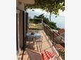 Balcony Pisak, Balcony in the apartment, with a sea view and WiFi.