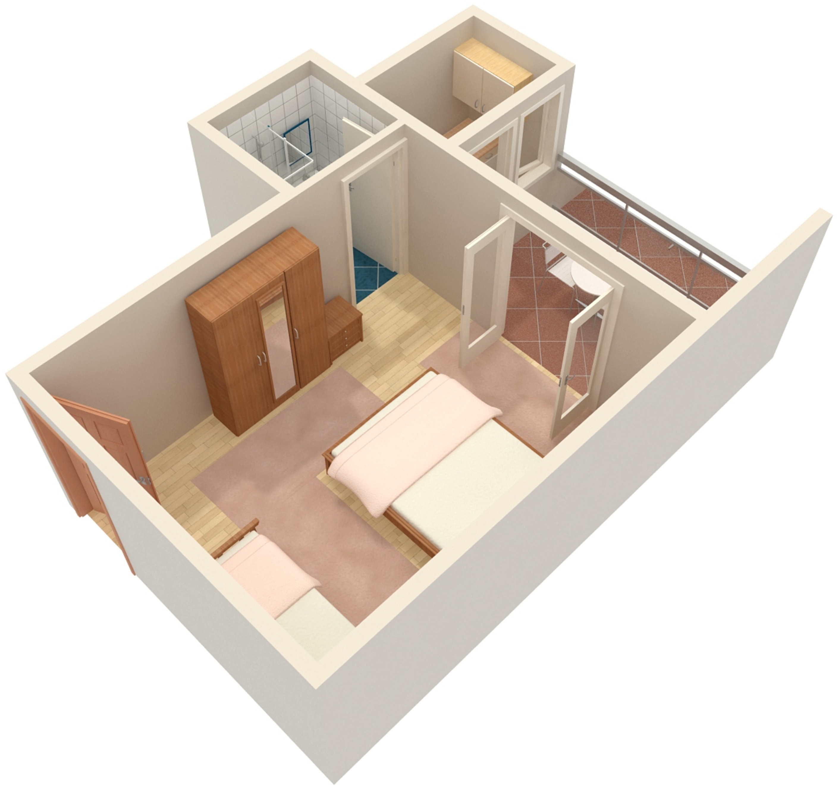 Studio flat with terrace Omiš  AS-b