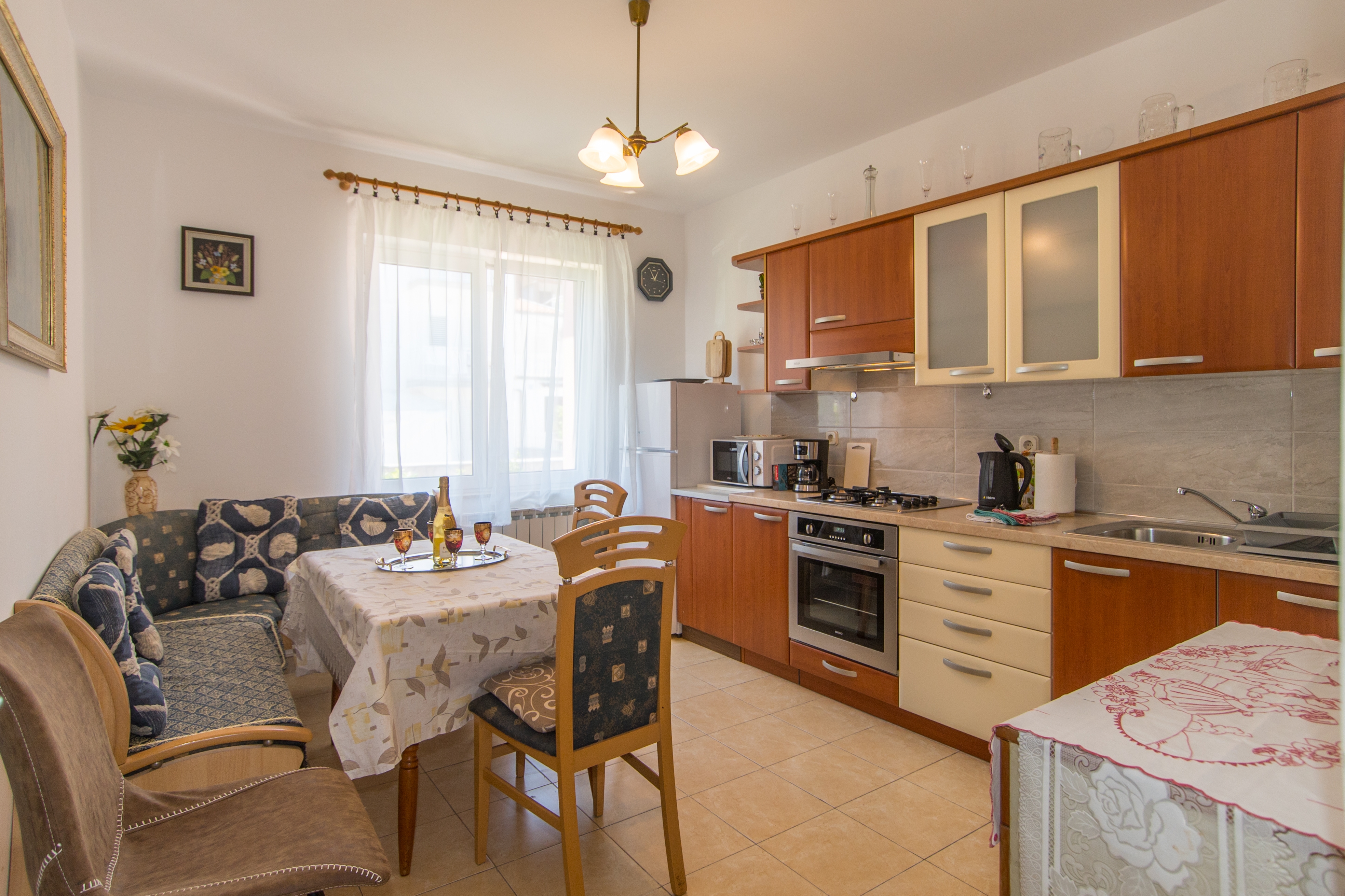 Appartement de deux chambres avec le balcon et la vue sur le mer Mali Losinj, Losinj (A-27458-b)