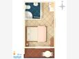 Duće, Plan in the studio-apartment, WiFi.