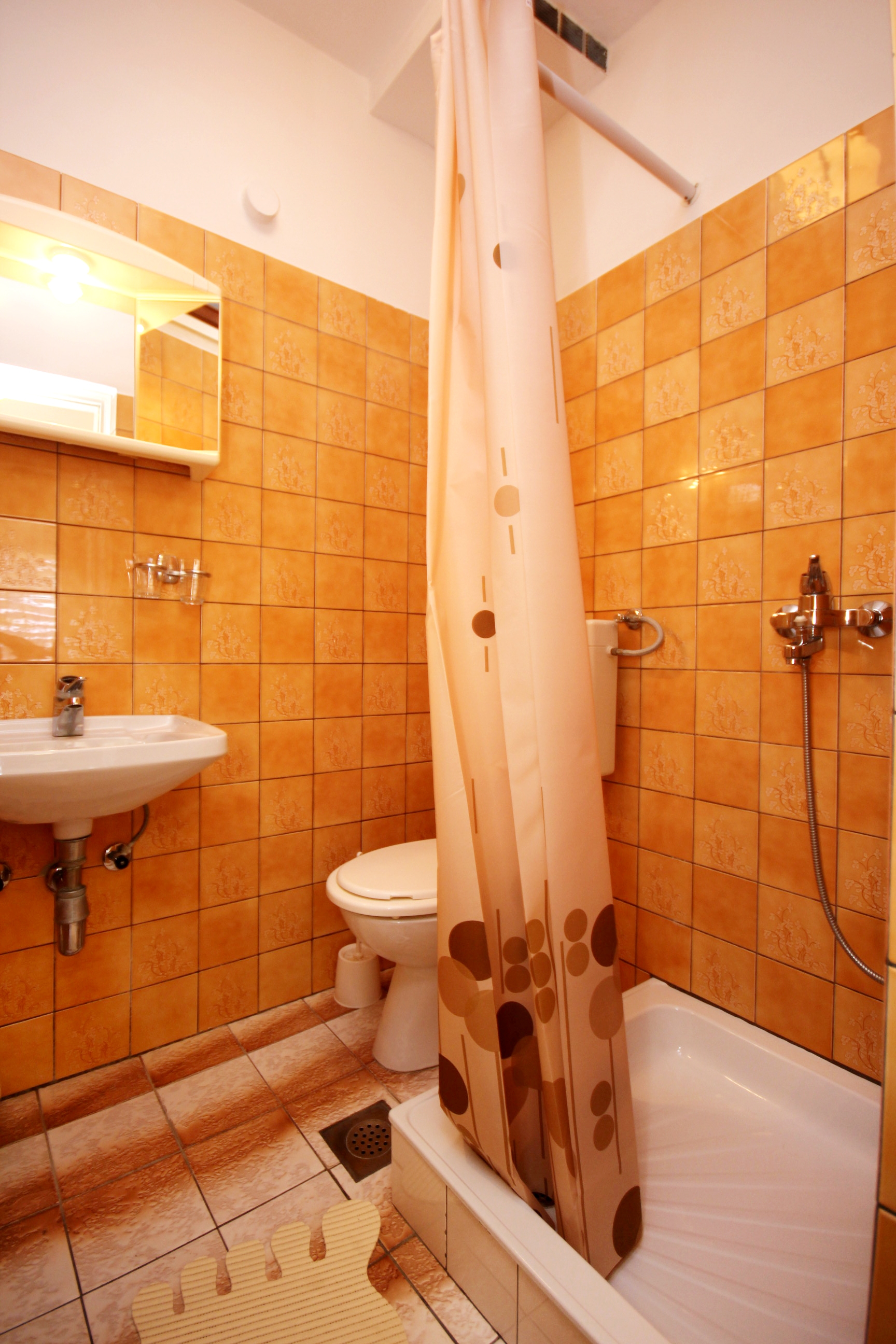 Two bedroom apartment with terrace and sea view Orebić, Pelješac  A-b