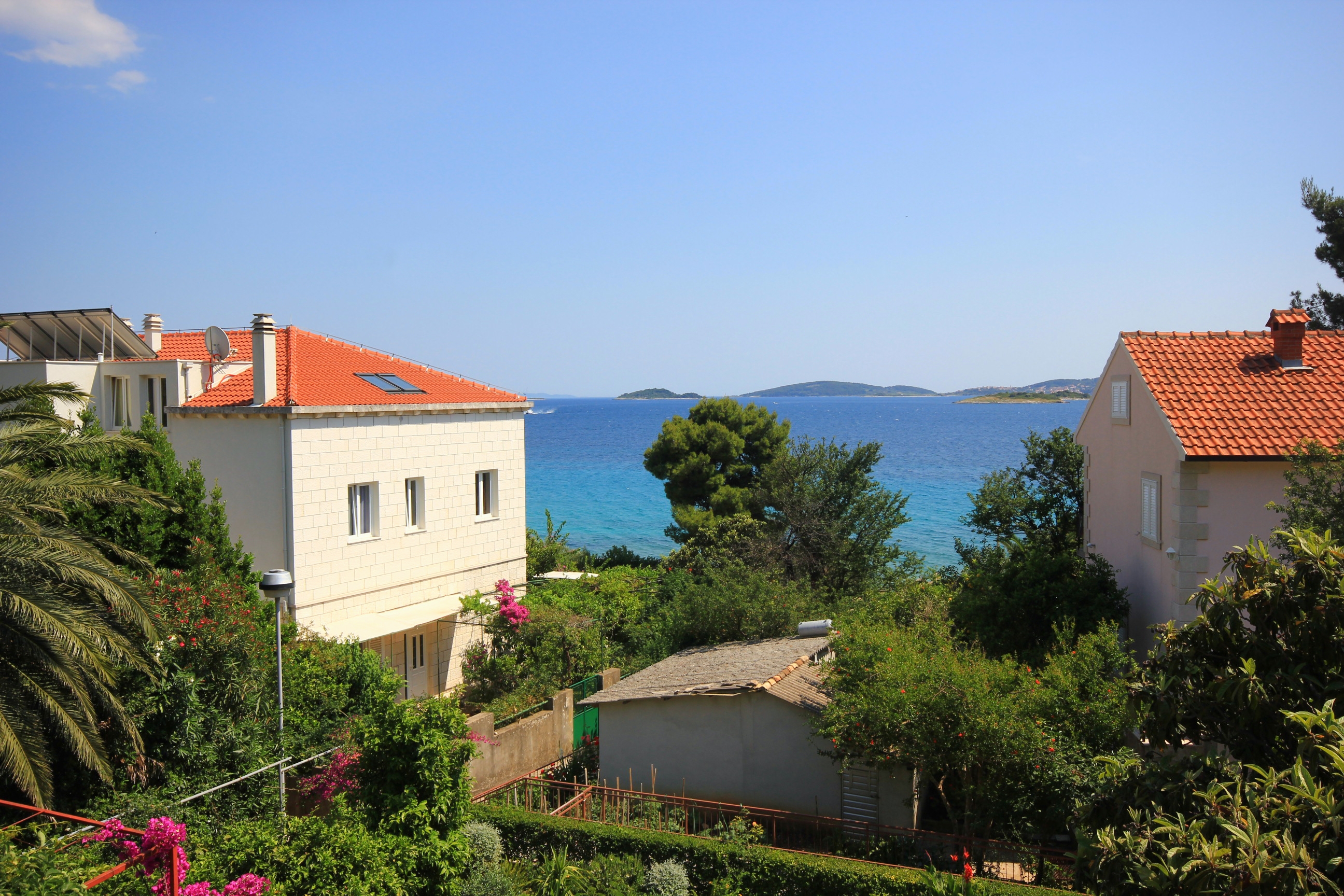 One bedroom apartment with balcony and sea view Orebić, Pelješac  A-c