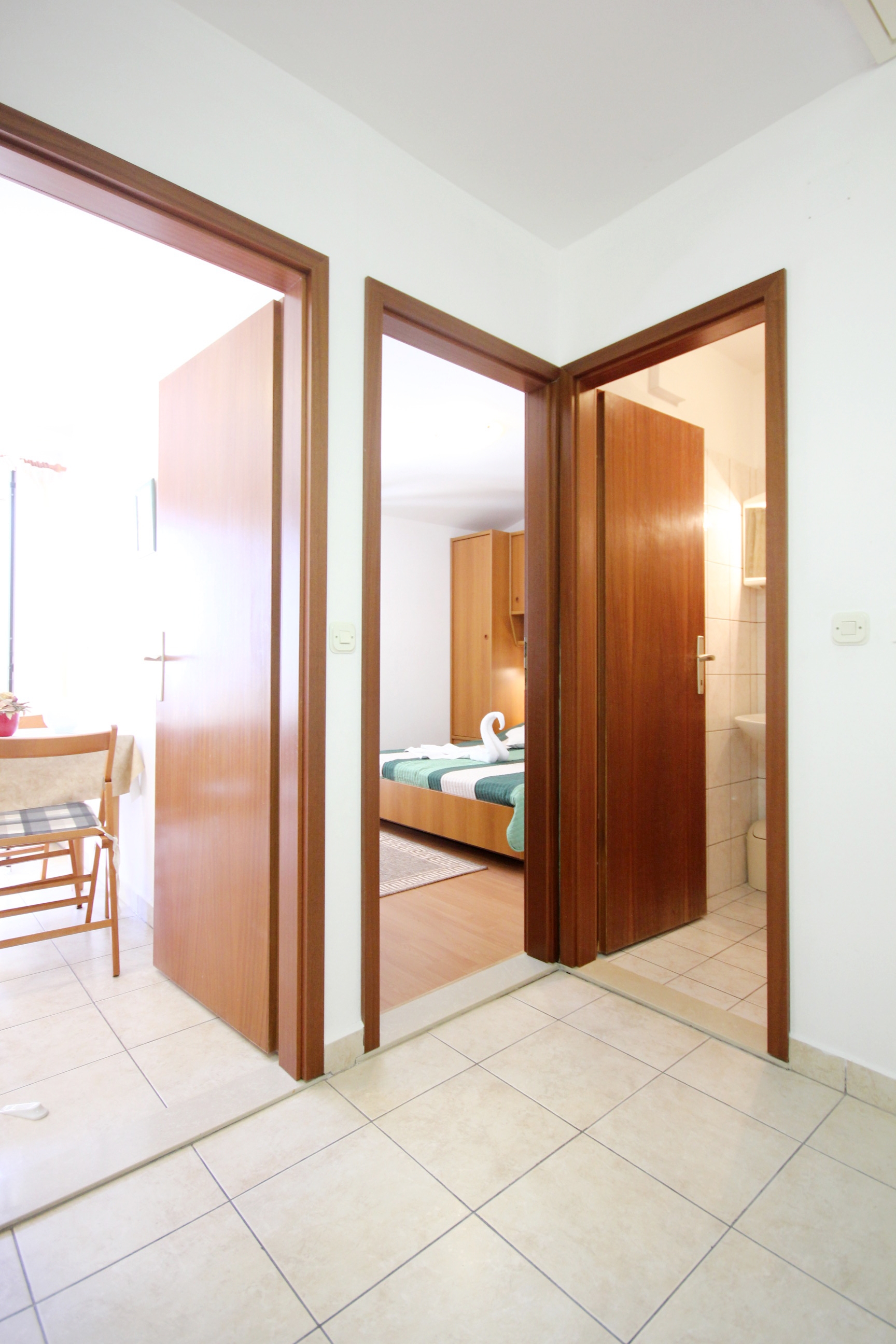 One bedroom apartment with balcony and sea view Orebić, Pelješac  A-c