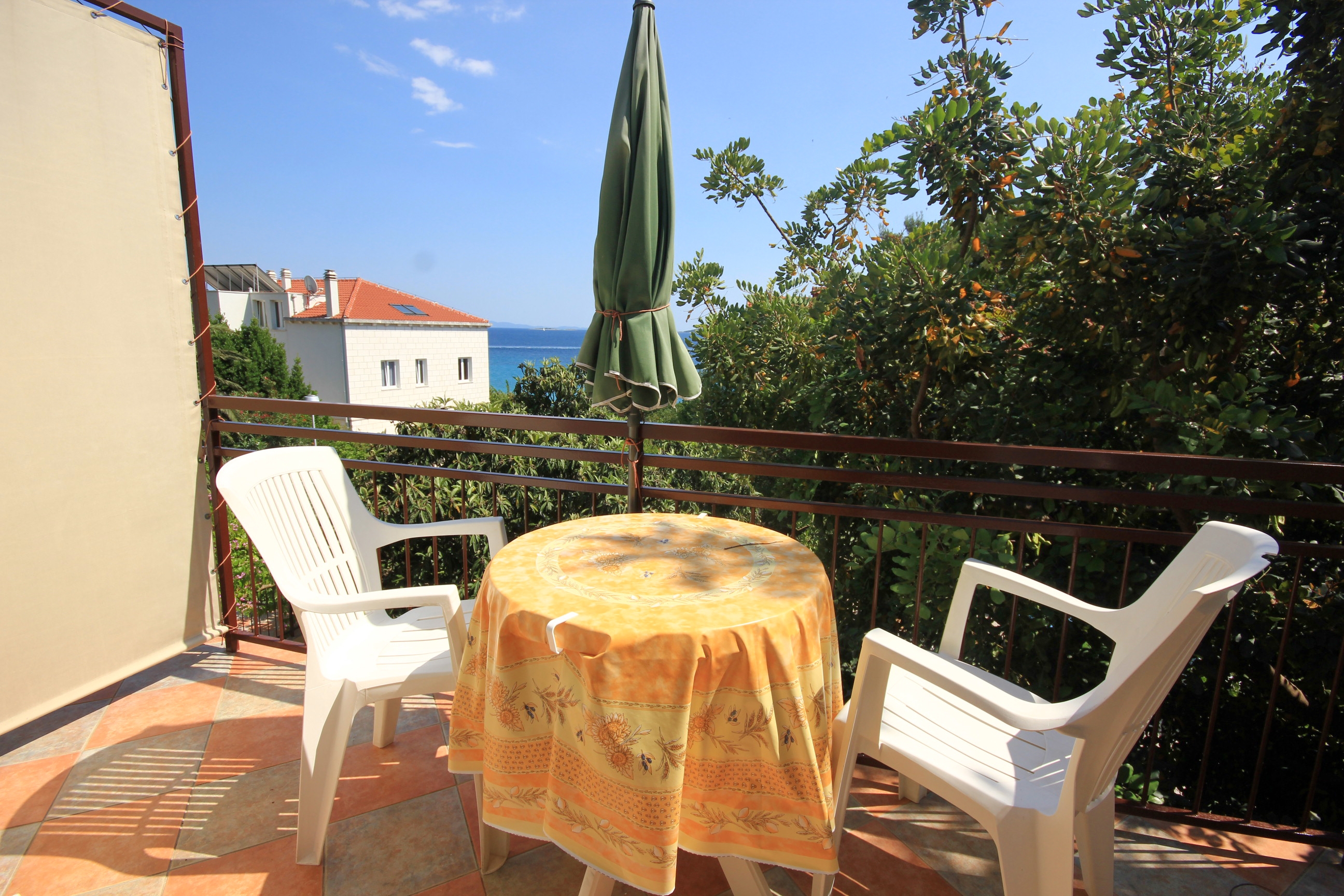 Two bedroom apartment with terrace and sea view Orebić, Pelješac  A-d