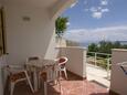 Terrace Pisak, Terrace in the apartment, with a sea view and WiFi.