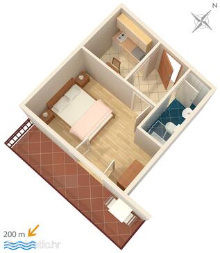 Plan Omiš, Plan in the apartment, WIFI.