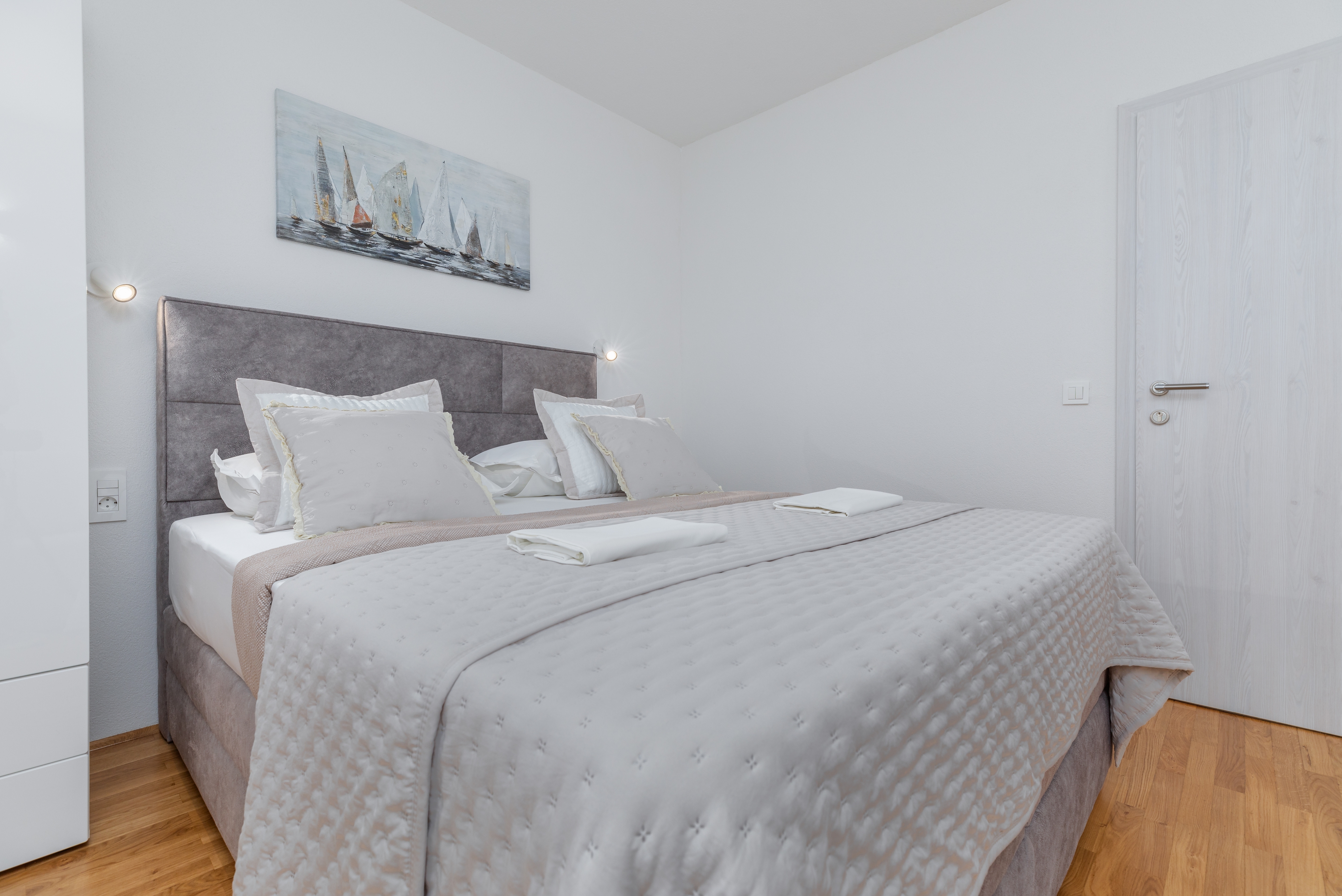 Two bedroom apartment with balcony and sea view Brela, Makarska  A-a