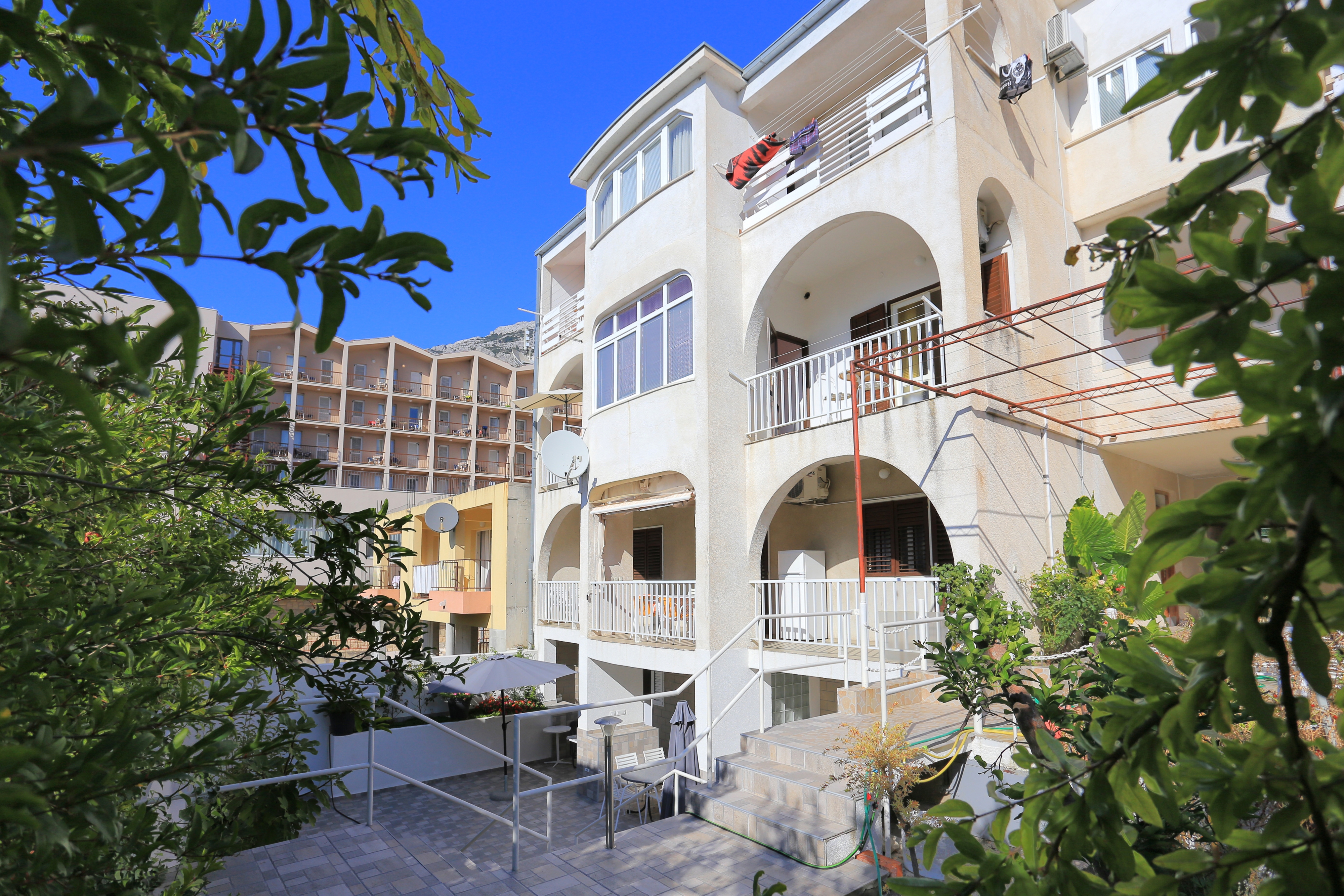 Enosobni apartma S teraso in pogledom na morje Baška Voda, Makarska  A-d