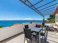 Terrace Duće, Terrace in the apartment, with a sea view and WiFi.
