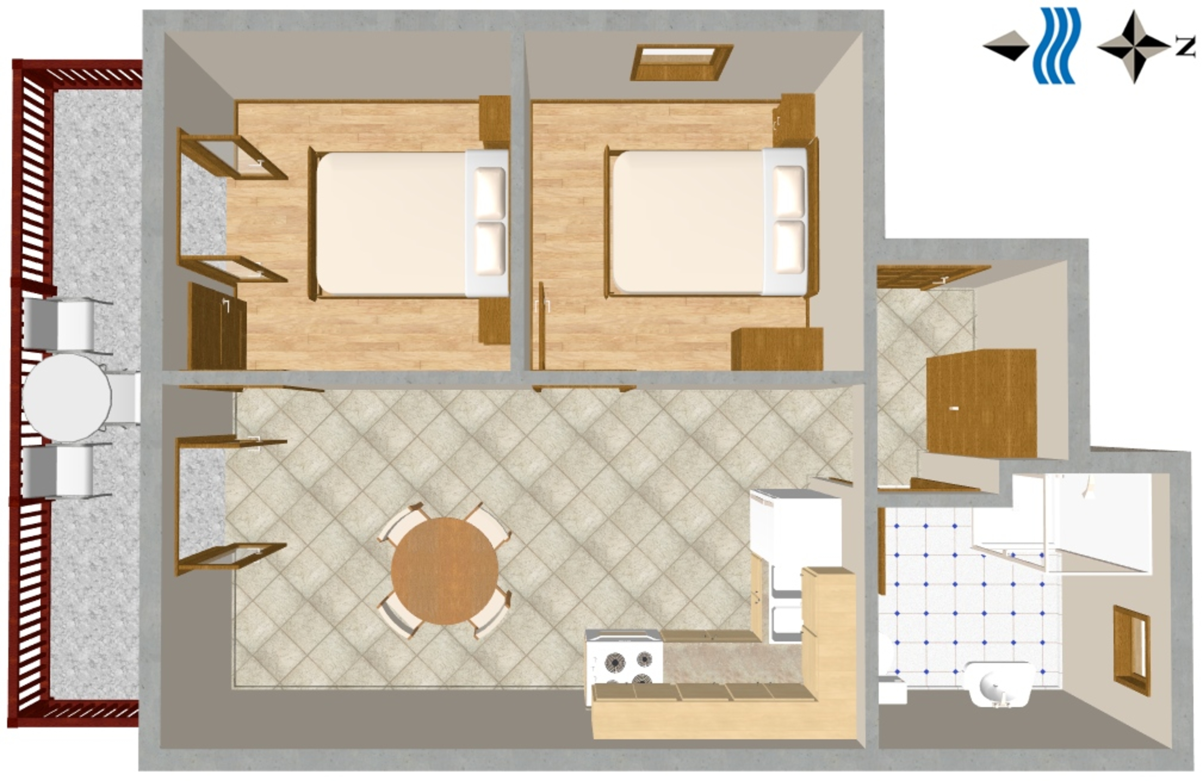 Two bedroom apartment near beach Lokva Rogoznica, Omiš  A-a