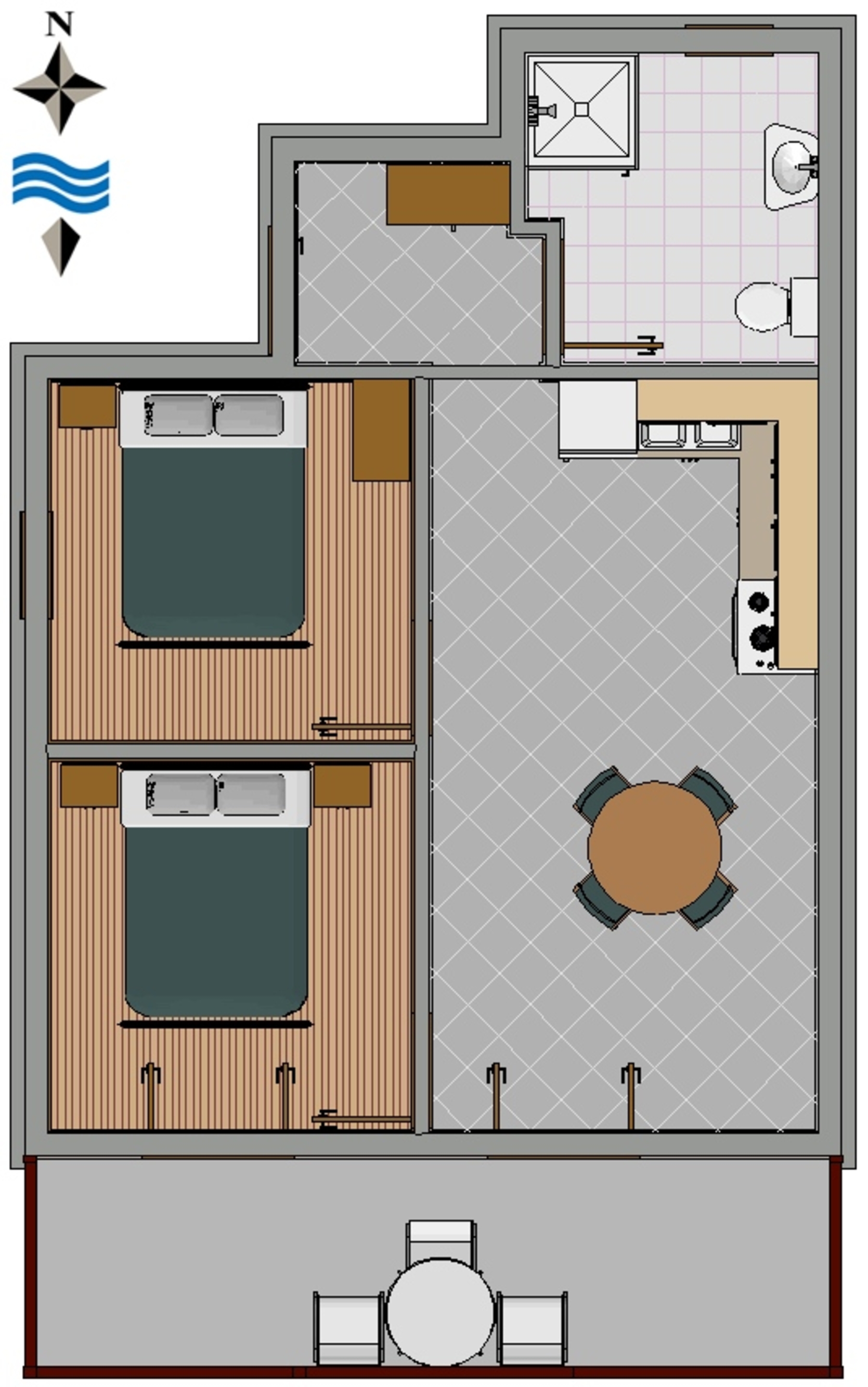 Two bedroom apartment near beach Lokva Rogoznica, Omiš  A-a