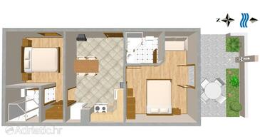 Plan Stanići, Plan in the apartment, WIFI.