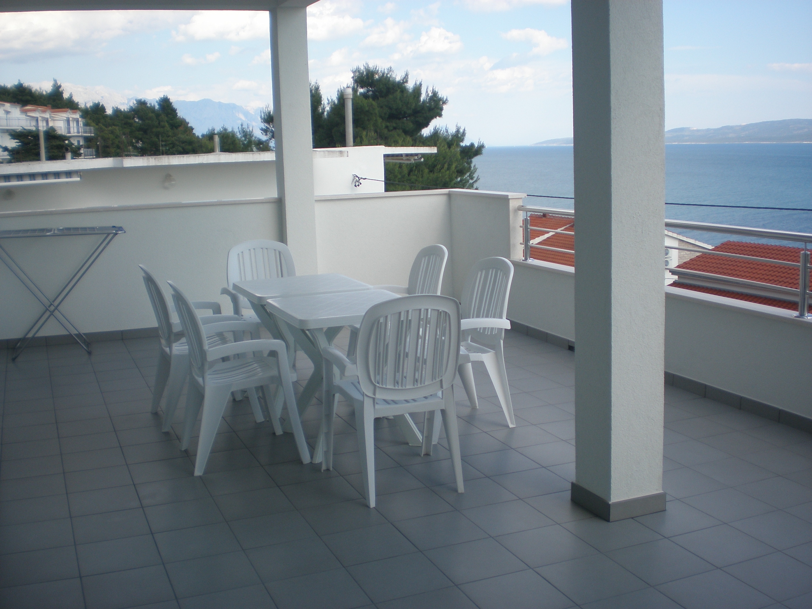 Two bedroom apartment with terrace and sea view Stanići, Omiš  A-c