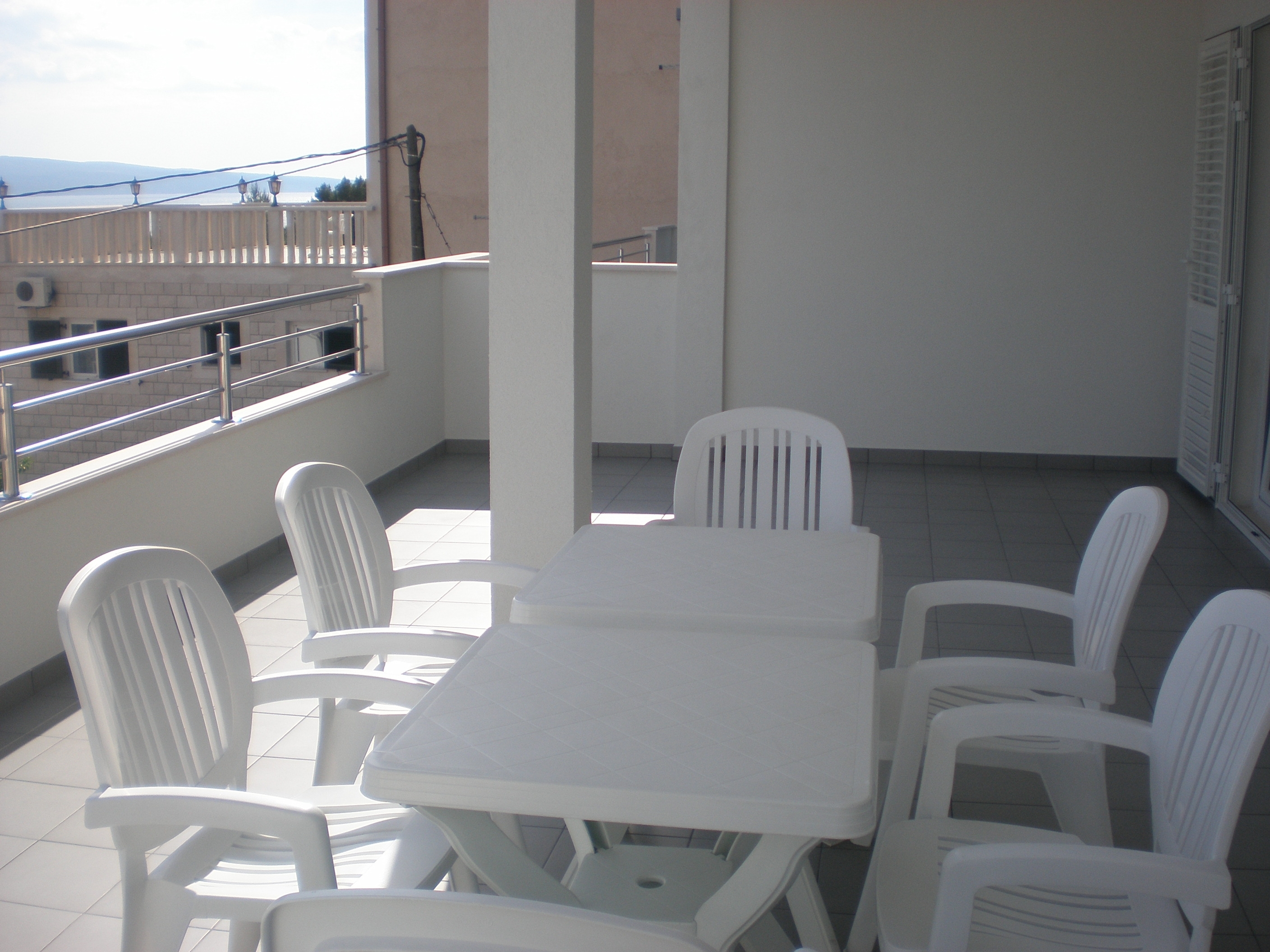Two bedroom apartment with terrace and sea view Stanići, Omiš  A-c