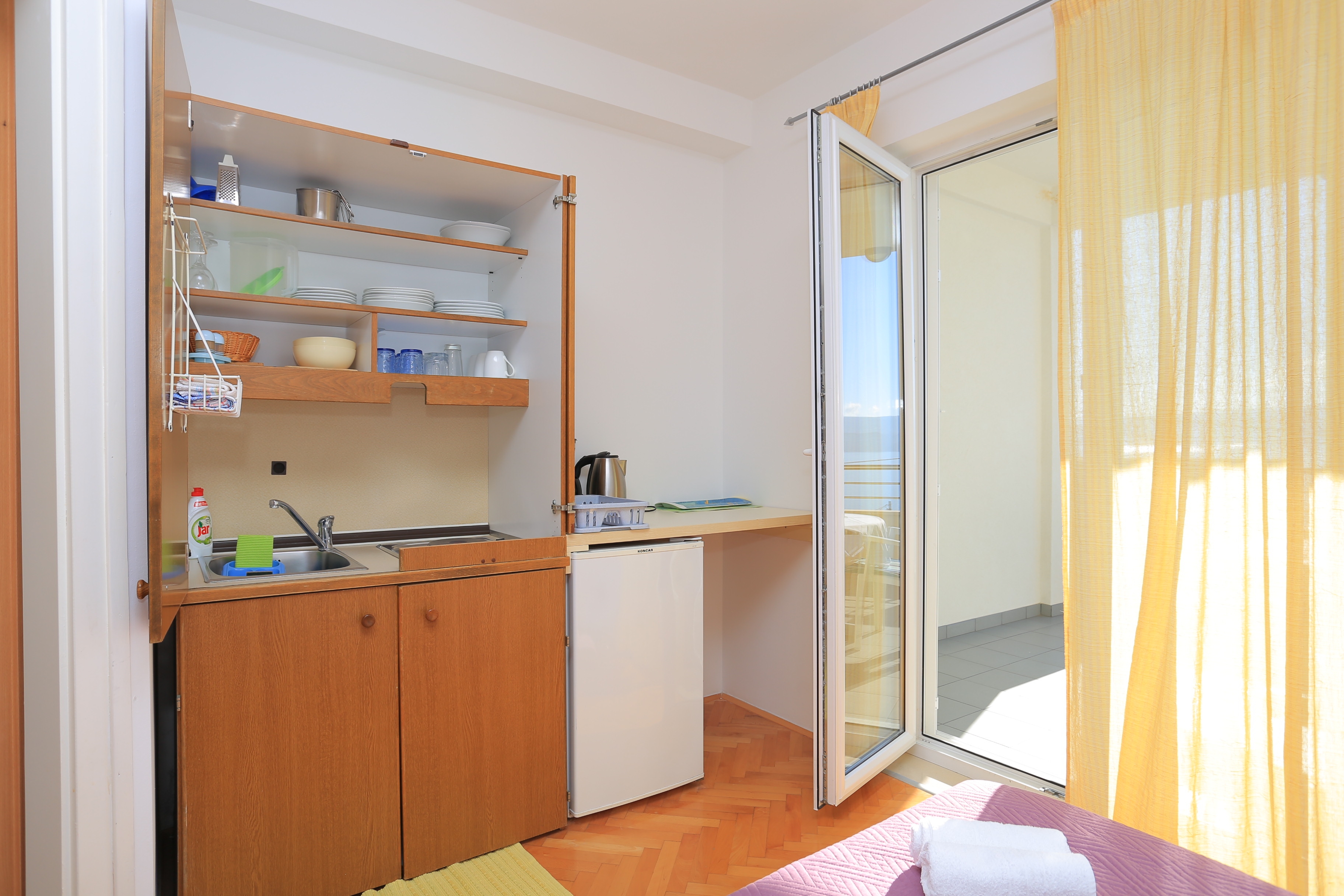 Studio flat with terrace and sea view Stanići, Omiš (AS-2764-a)