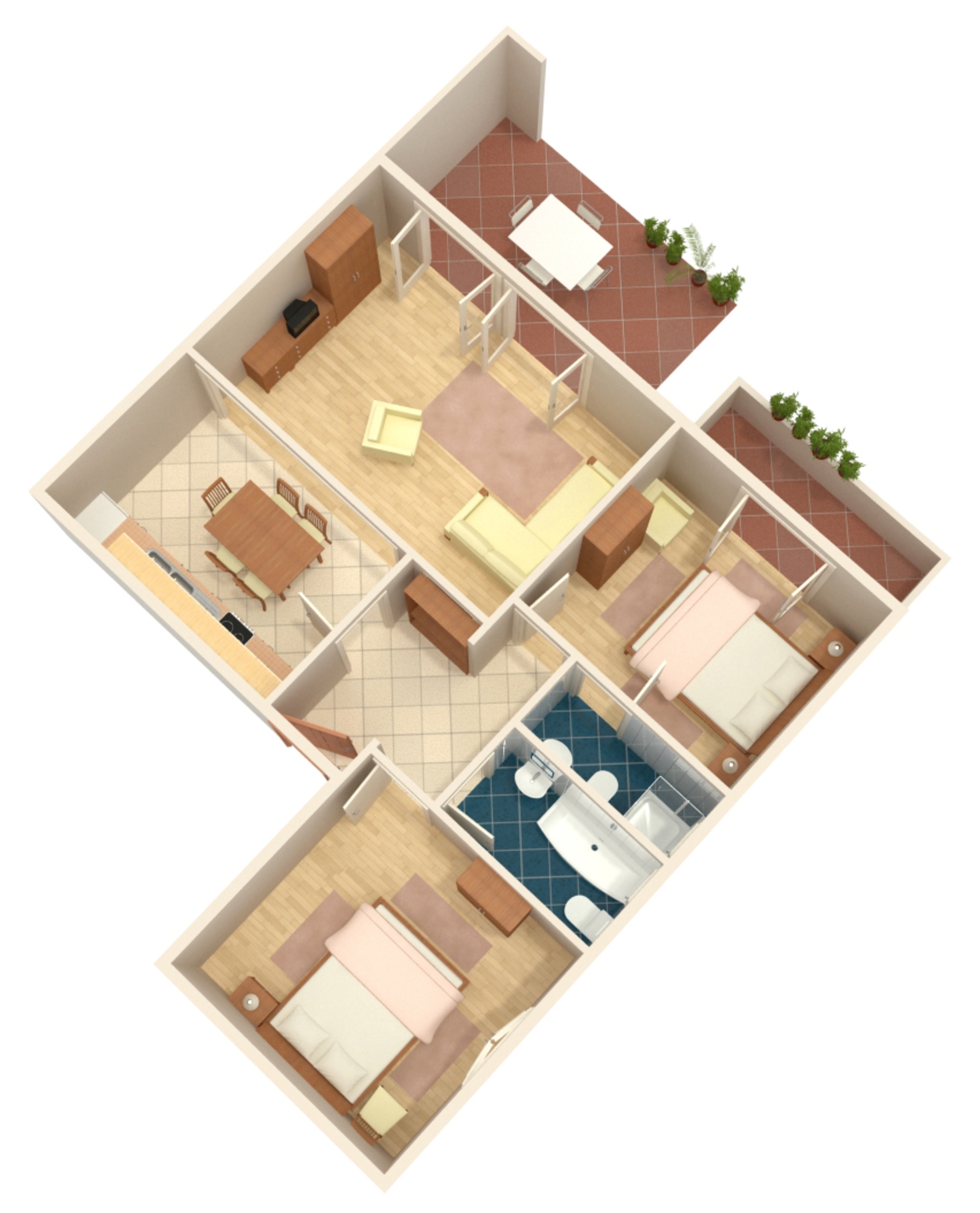 Two bedroom apartment with terrace Duće, Omiš  A-a