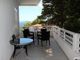 Terrace Mimice, Terrace in the apartment, with a sea view, (pet friendly) and WiFi.