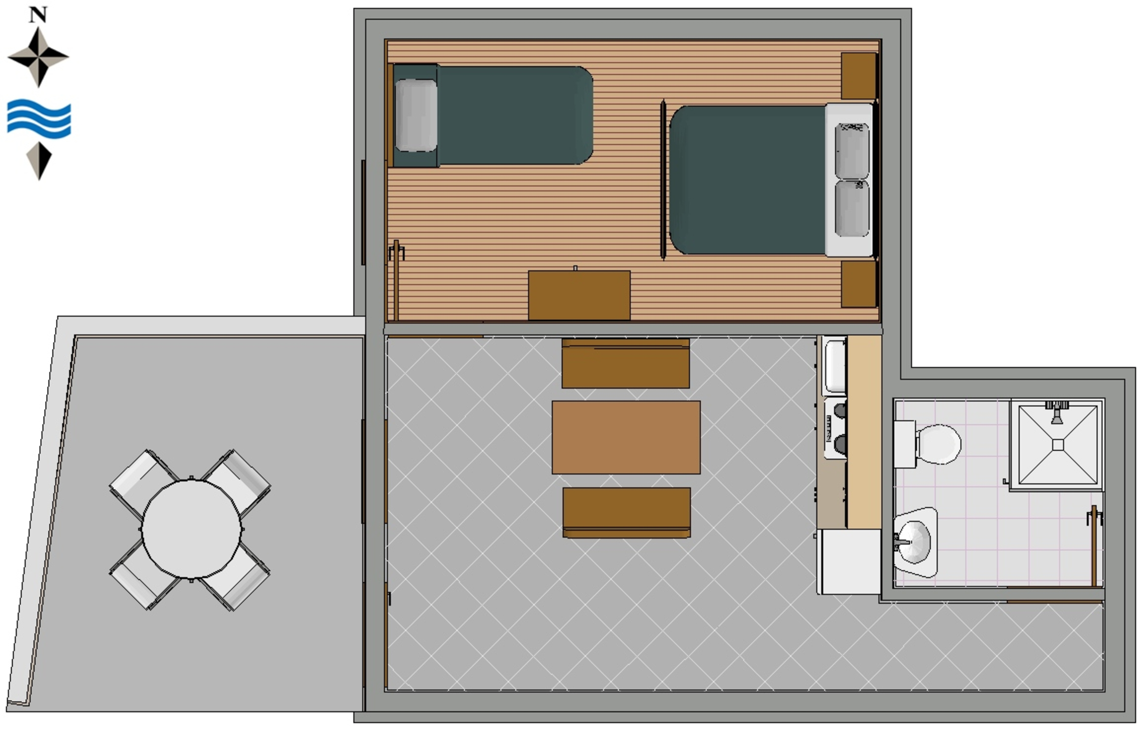 One bedroom apartment near beach Mimice, Omiš (A-2774-d)