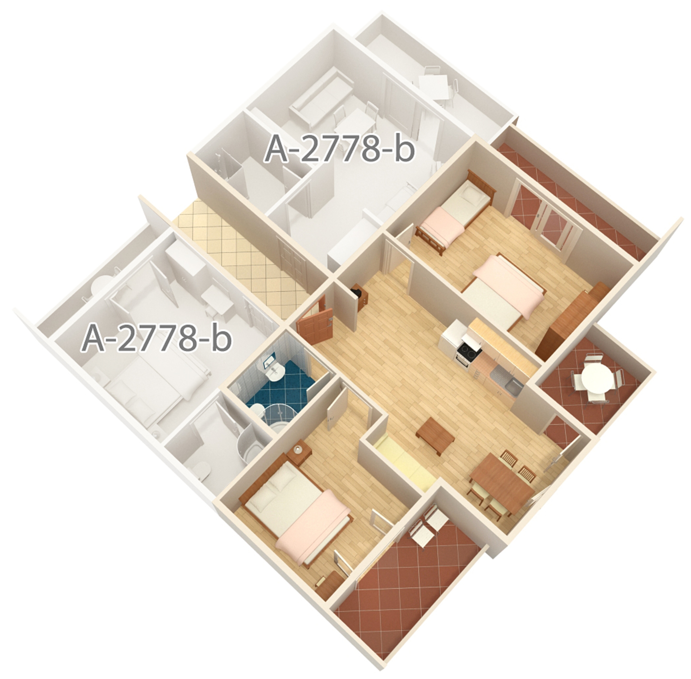 Two bedroom apartment with balcony and sea view Duće, Omiš  A-a