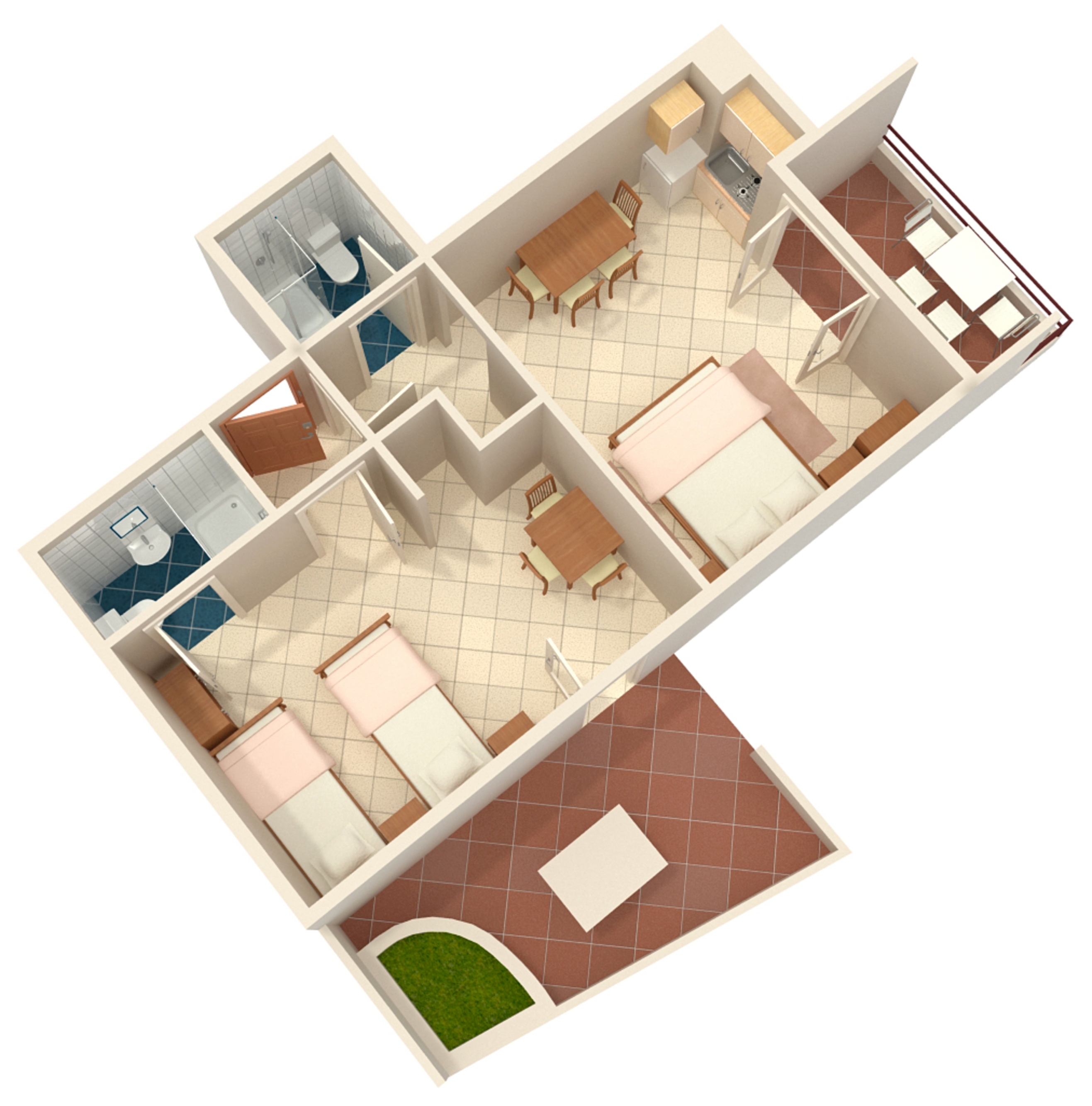 One bedroom apartment near beach Nemira, Omiš  A-a