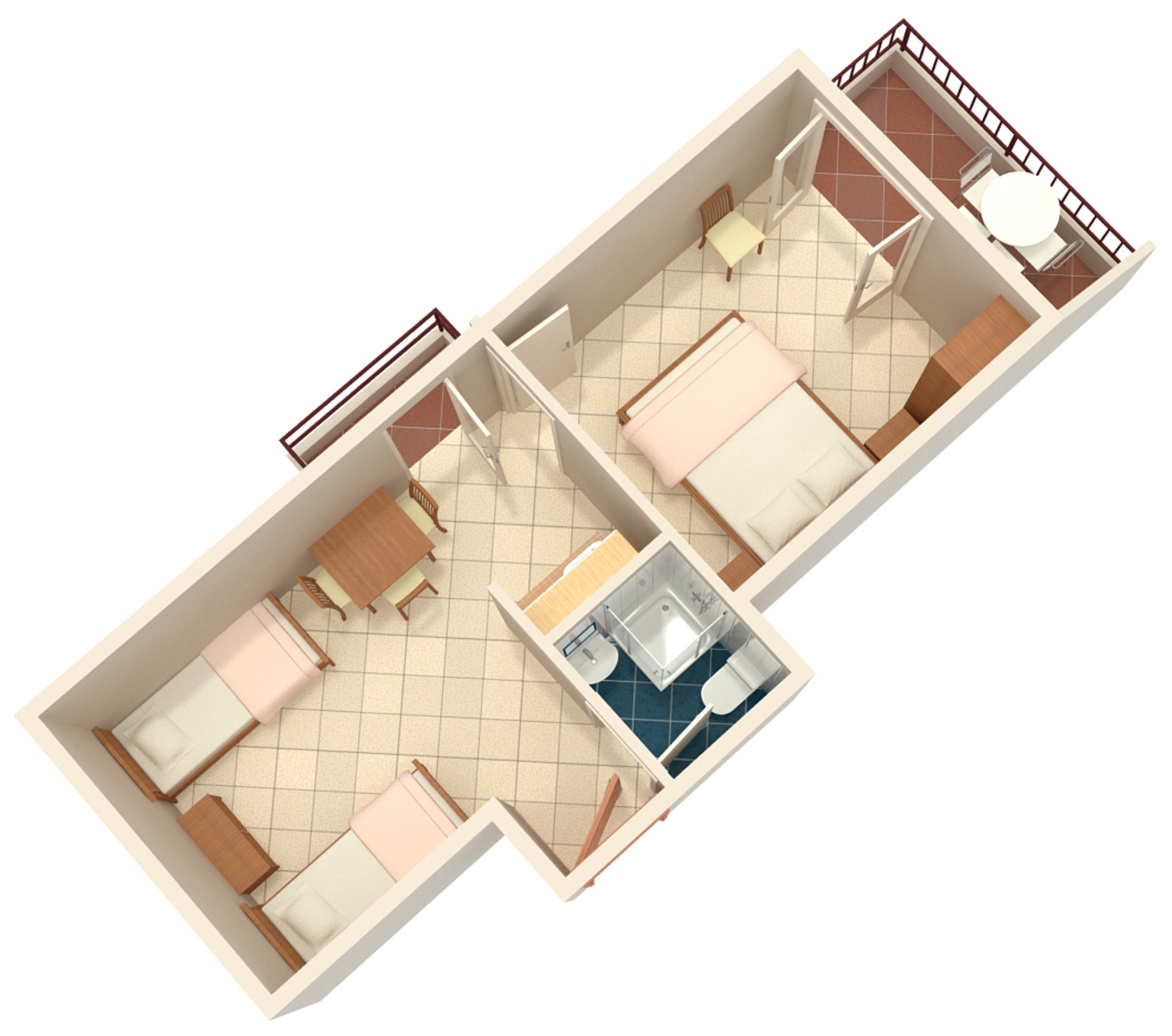 One bedroom apartment near beach Nemira, Omiš  A-b