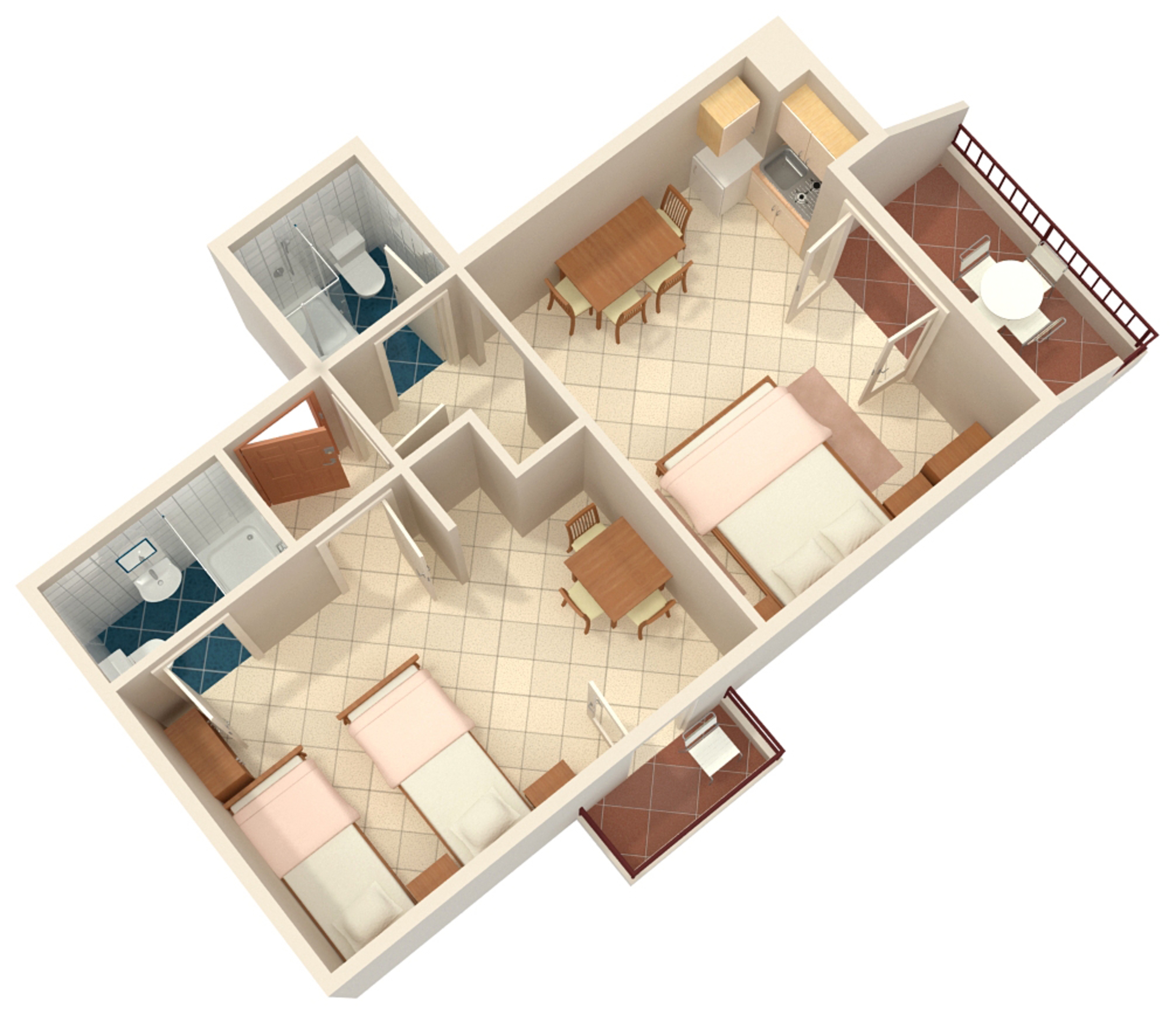One bedroom apartment near beach Nemira, Omiš  A-c