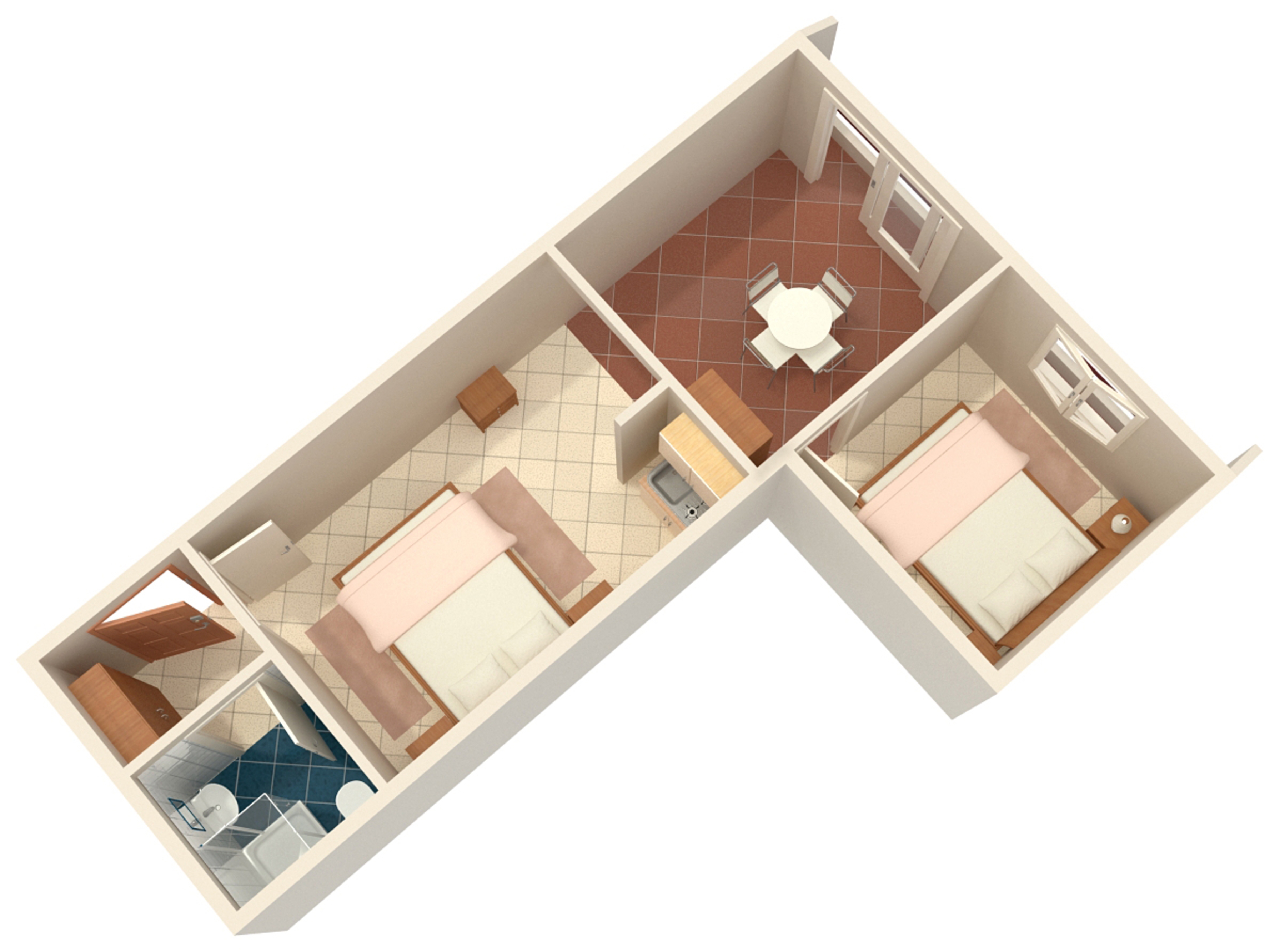 One bedroom apartment near beach Nemira, Omiš  A-d