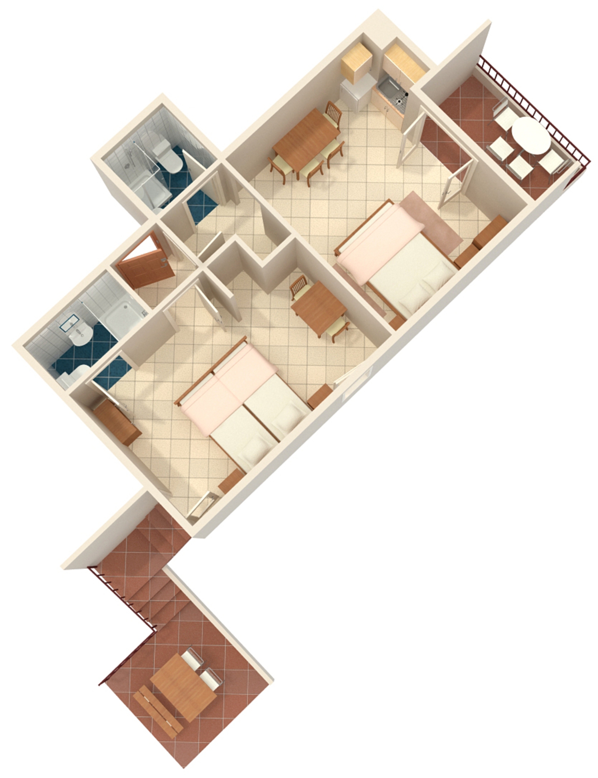 One bedroom apartment near beach Nemira, Omiš  A-f