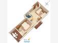 Nemira, plattegrond in the apartment, (pet friendly) en WiFi.