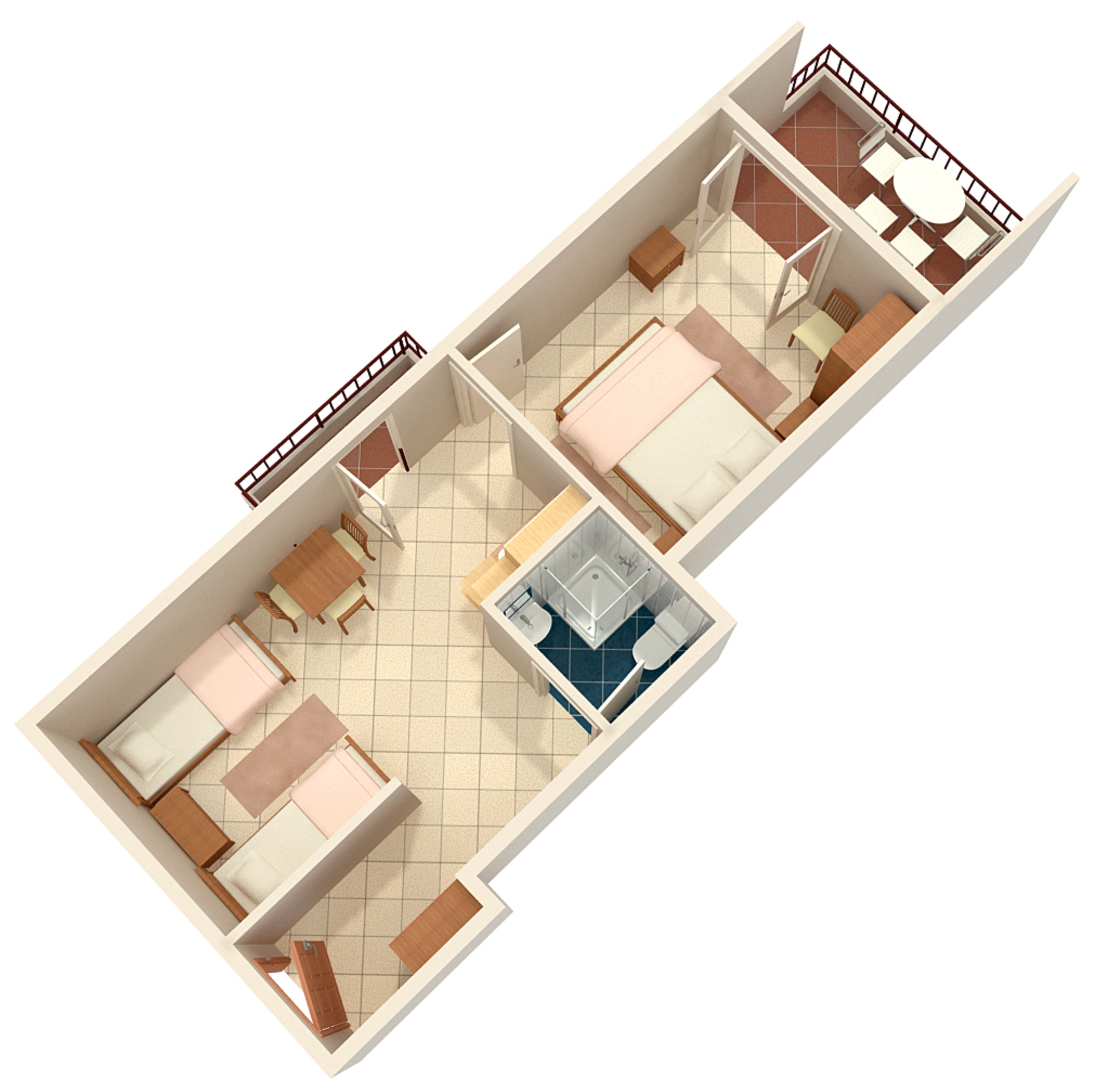 One bedroom apartment near beach Nemira, Omiš  A-g