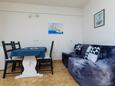 Dining room Nemira, Dining room in the studio-apartment, air condition available, (pet friendly) and WiFi.